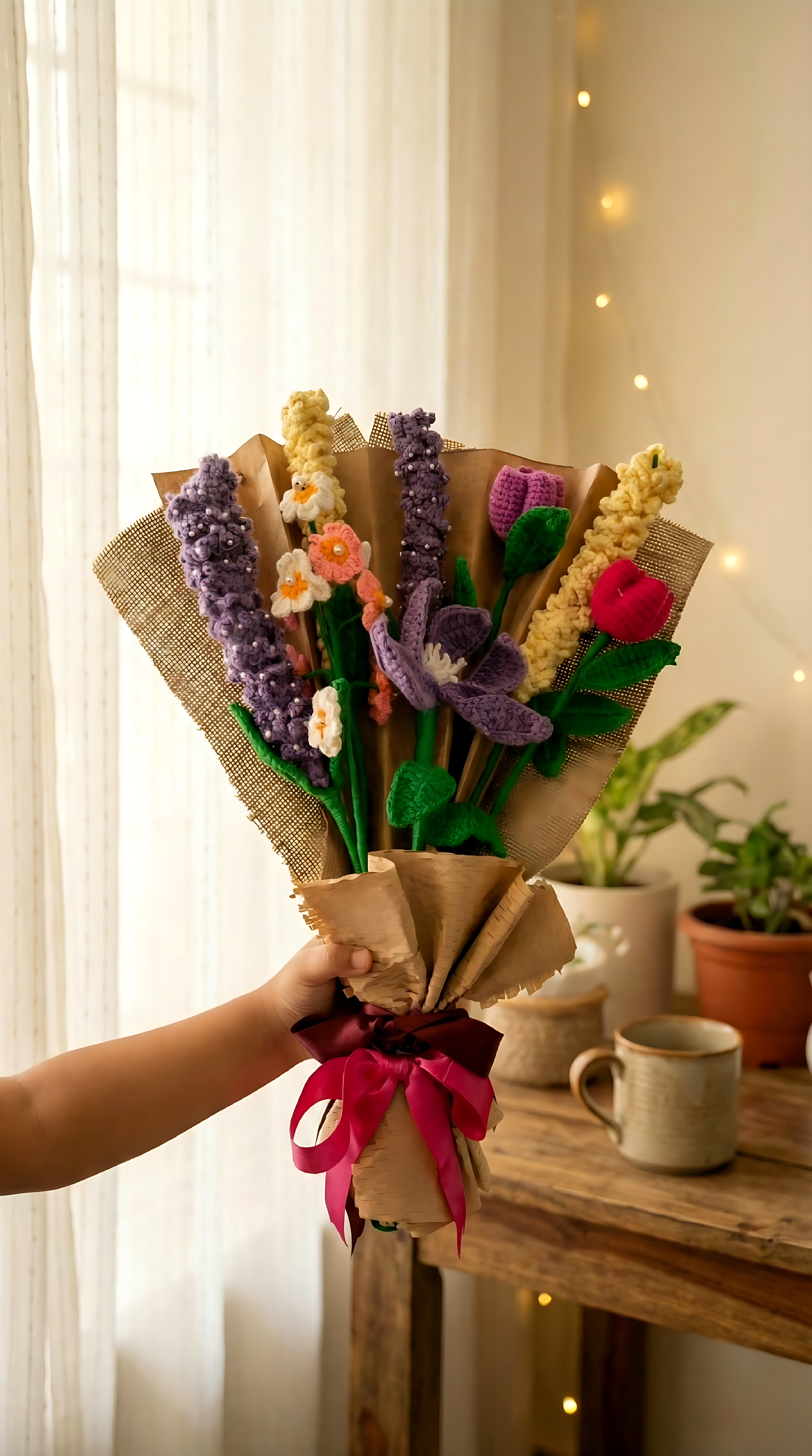 Spring Harmony Crochet Flower Bouquet