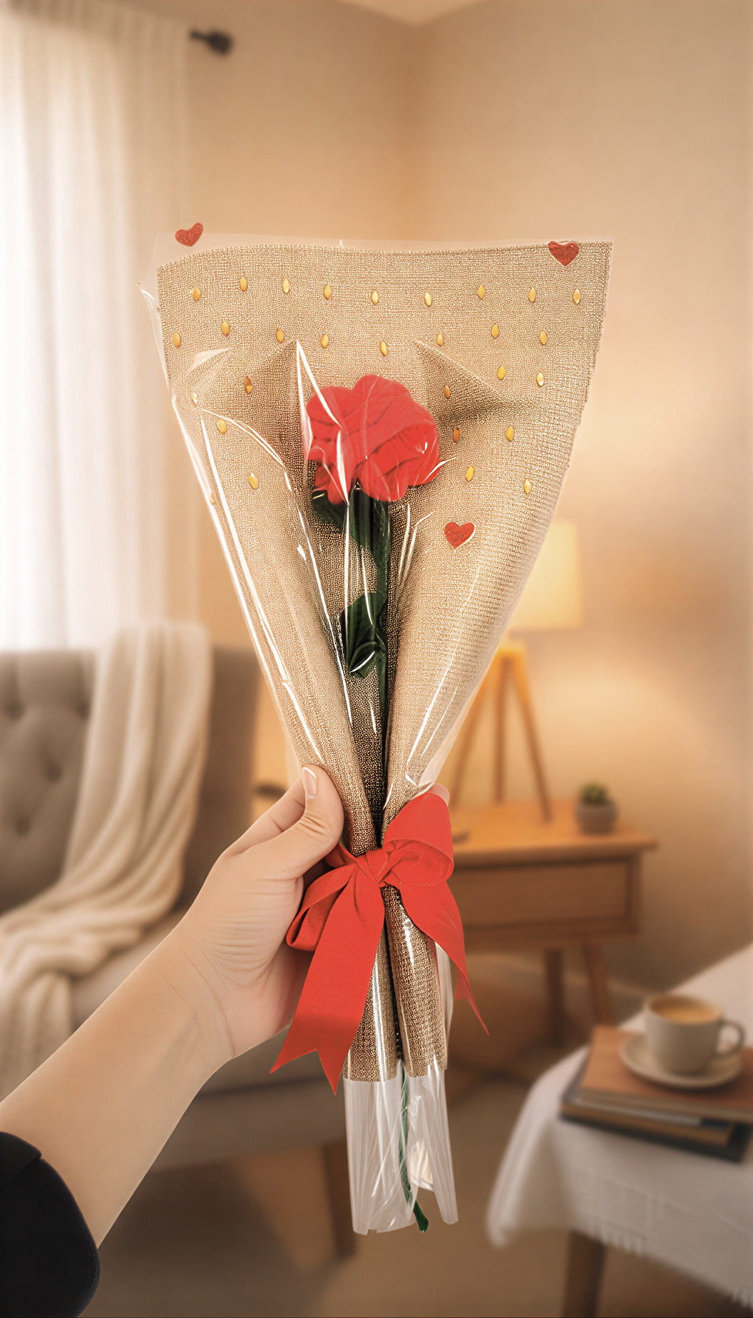 Scarlet Bloom Crochet Roses