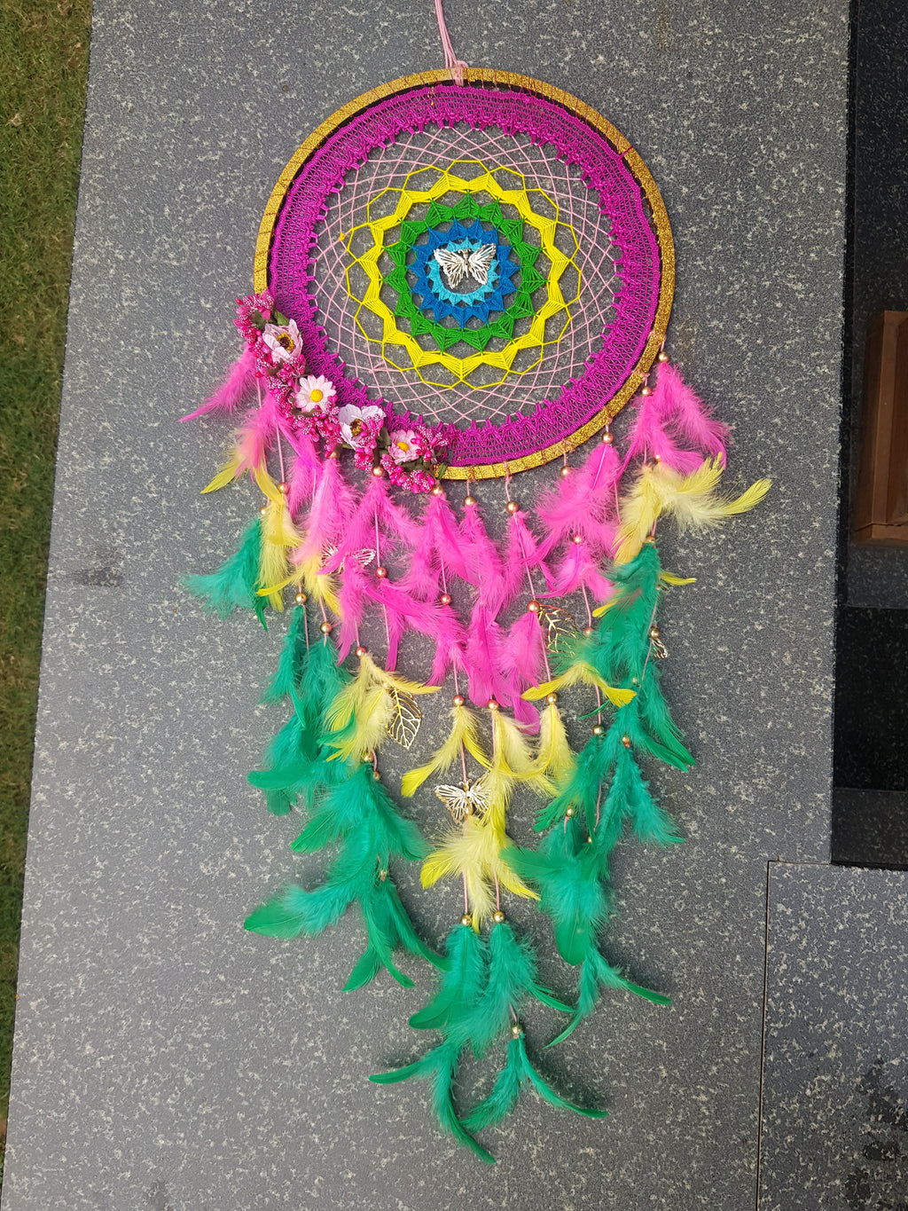 Rainbow Flutter Dreamcatcher