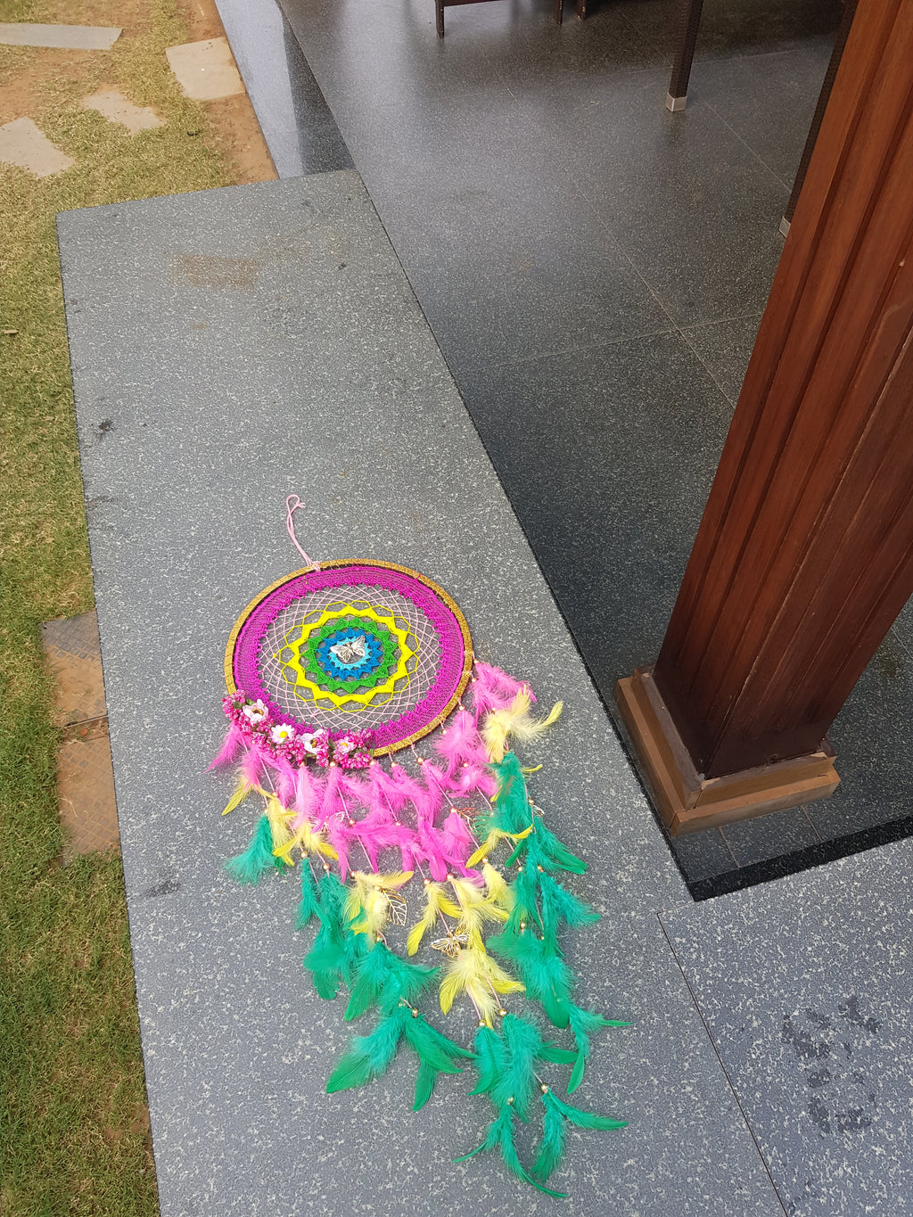 Rainbow Flutter Dreamcatcher