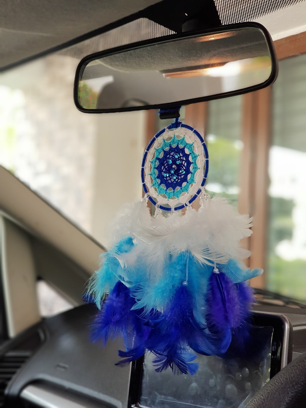 Blue Ring Car Hung