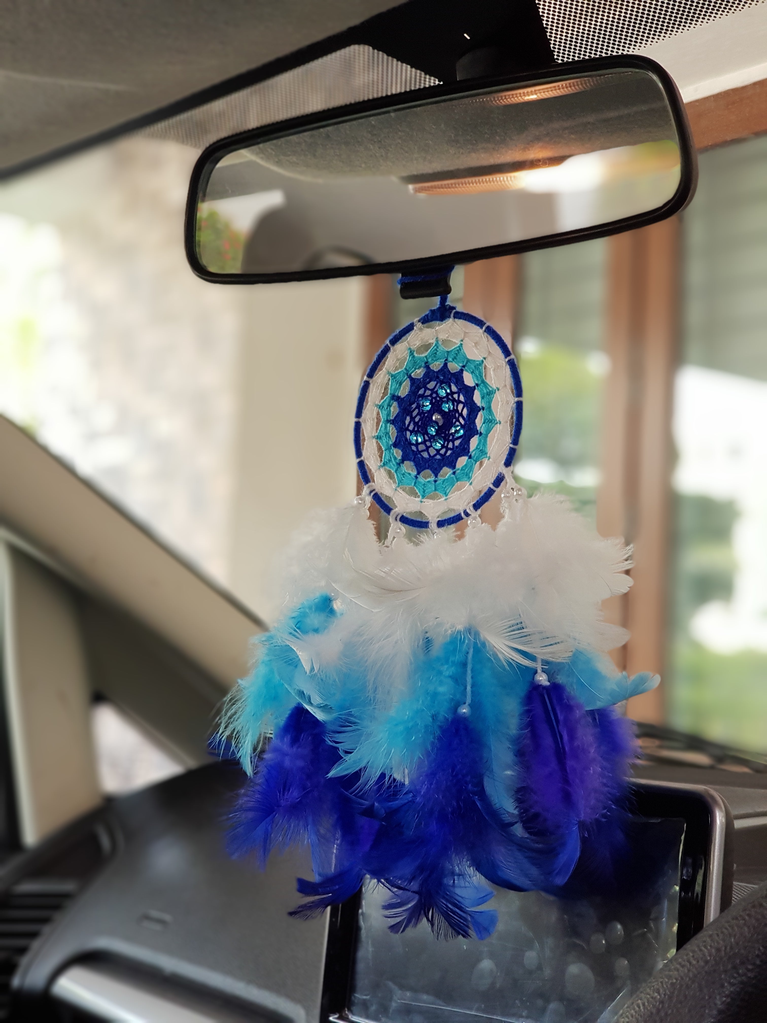 Blue Ring Car Hung
