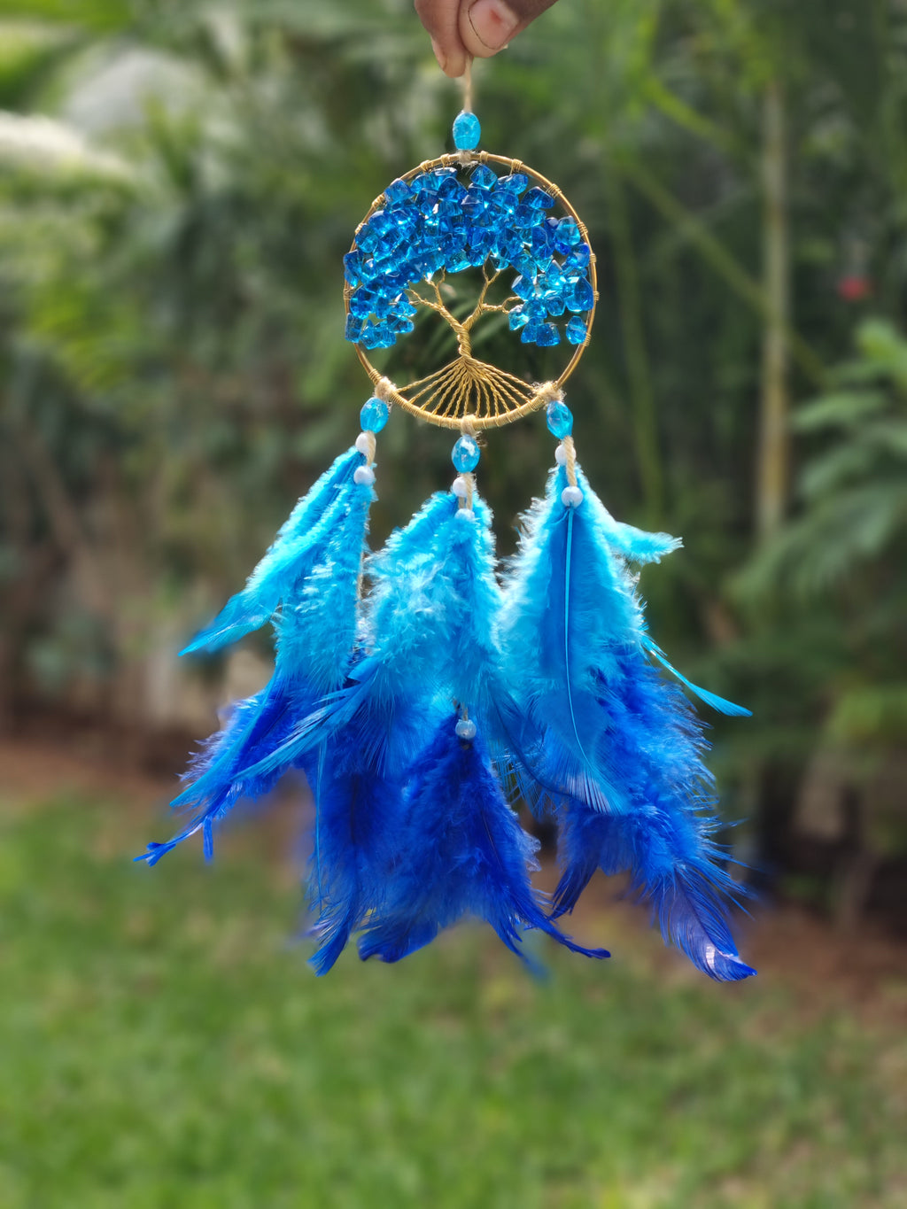 Blue Crystal Car Hung