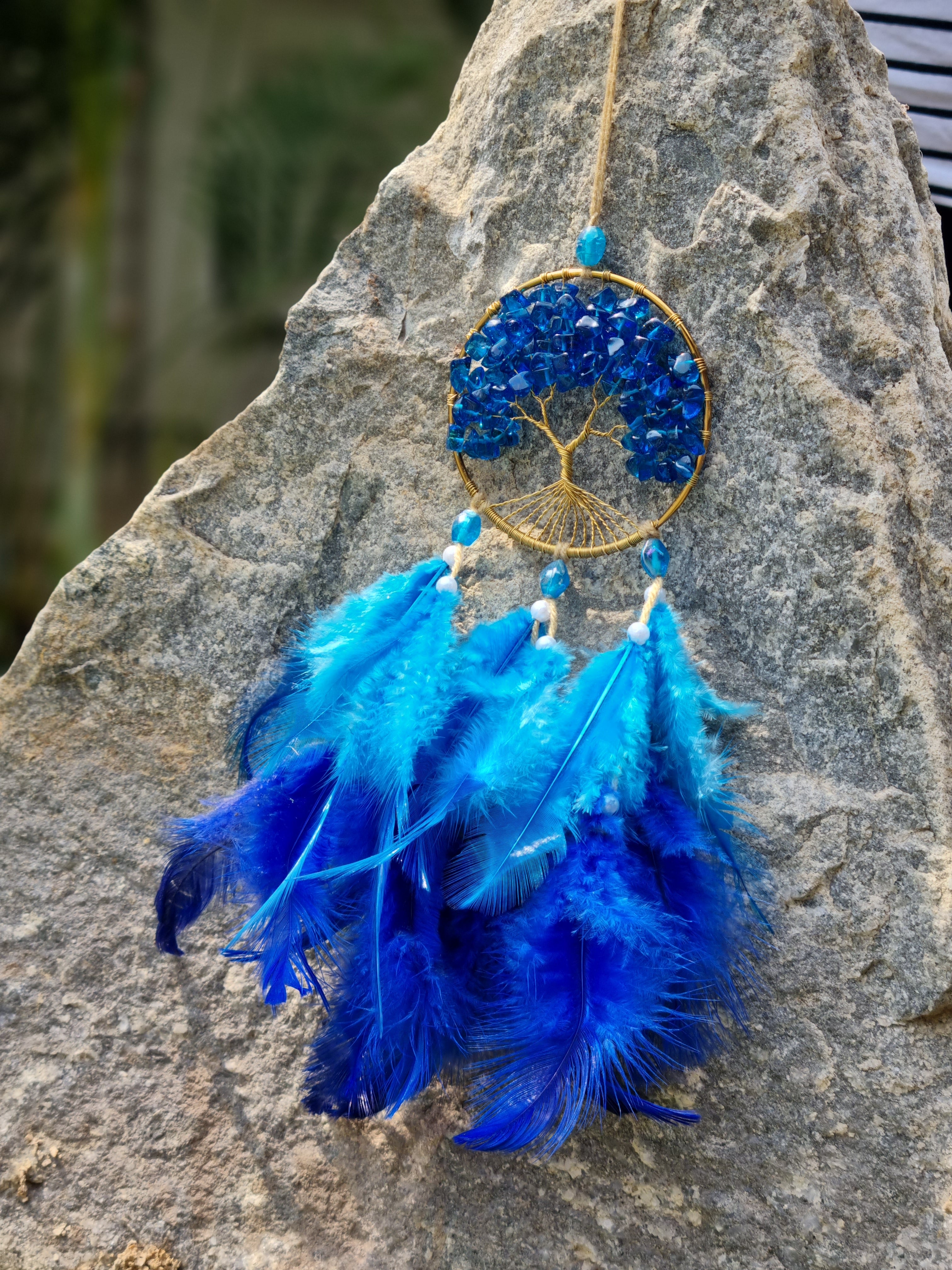 Blue Crystal Car Hung