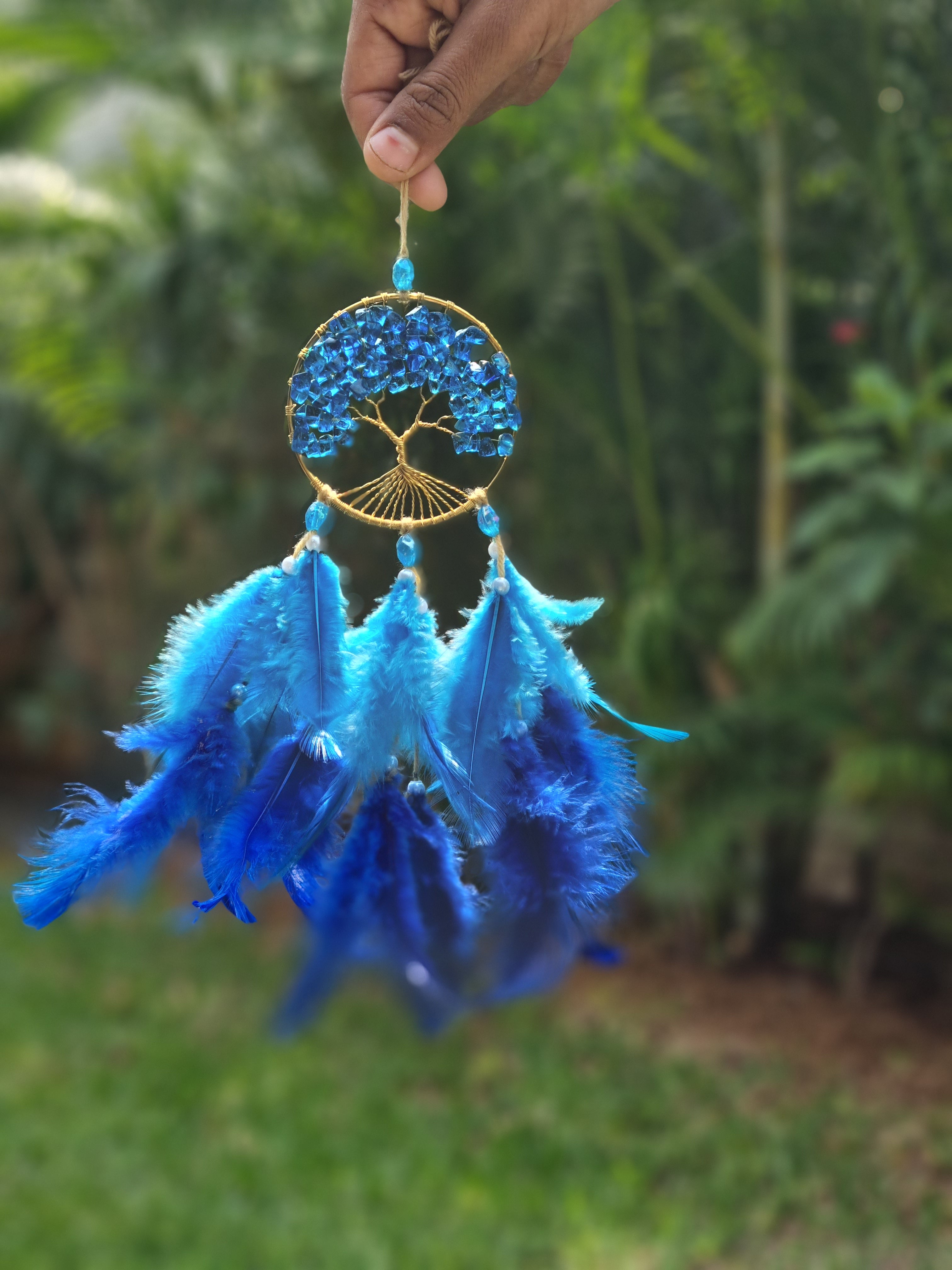 Blue Crystal Car Hung