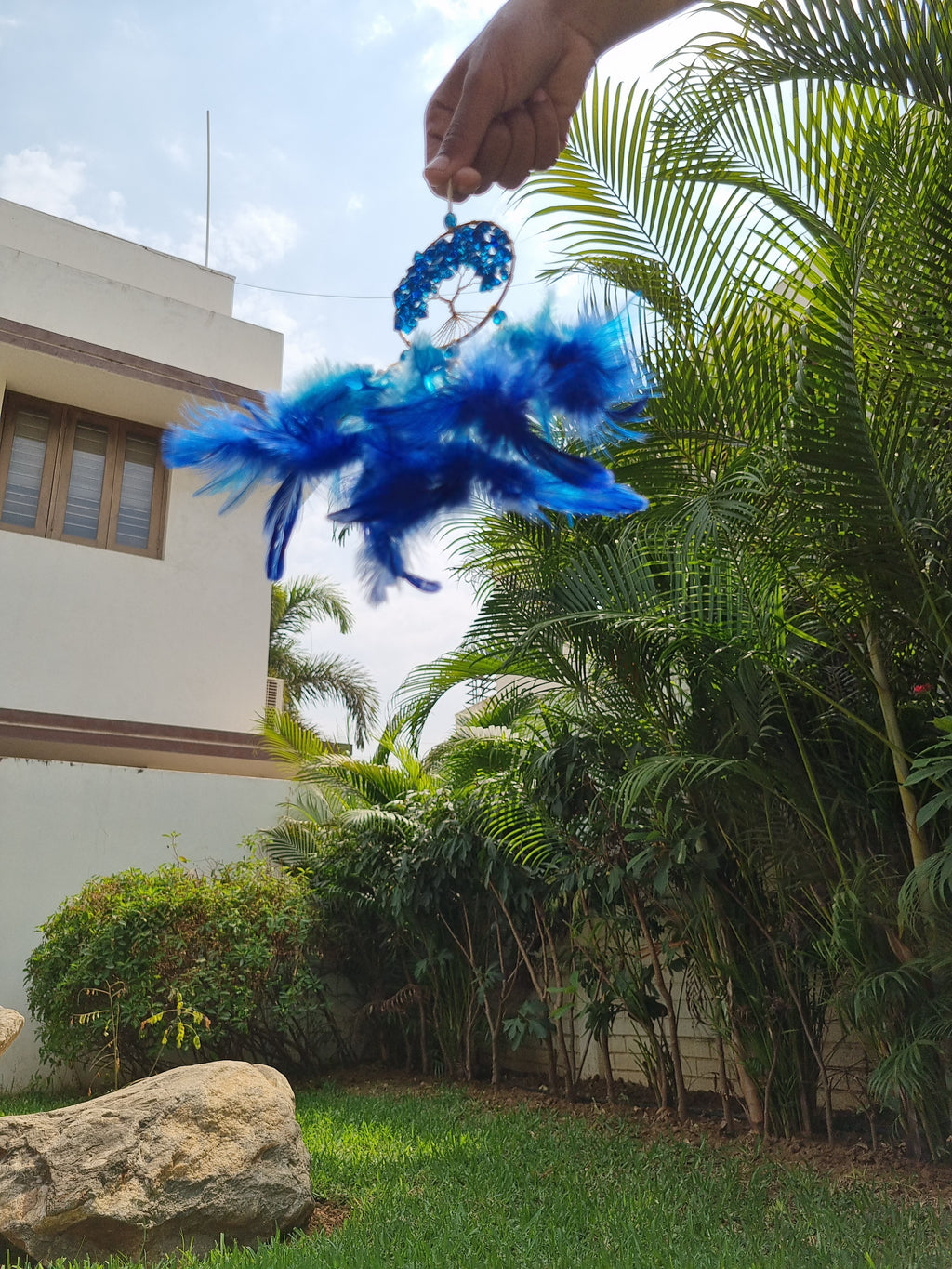 Blue Crystal Car Hung