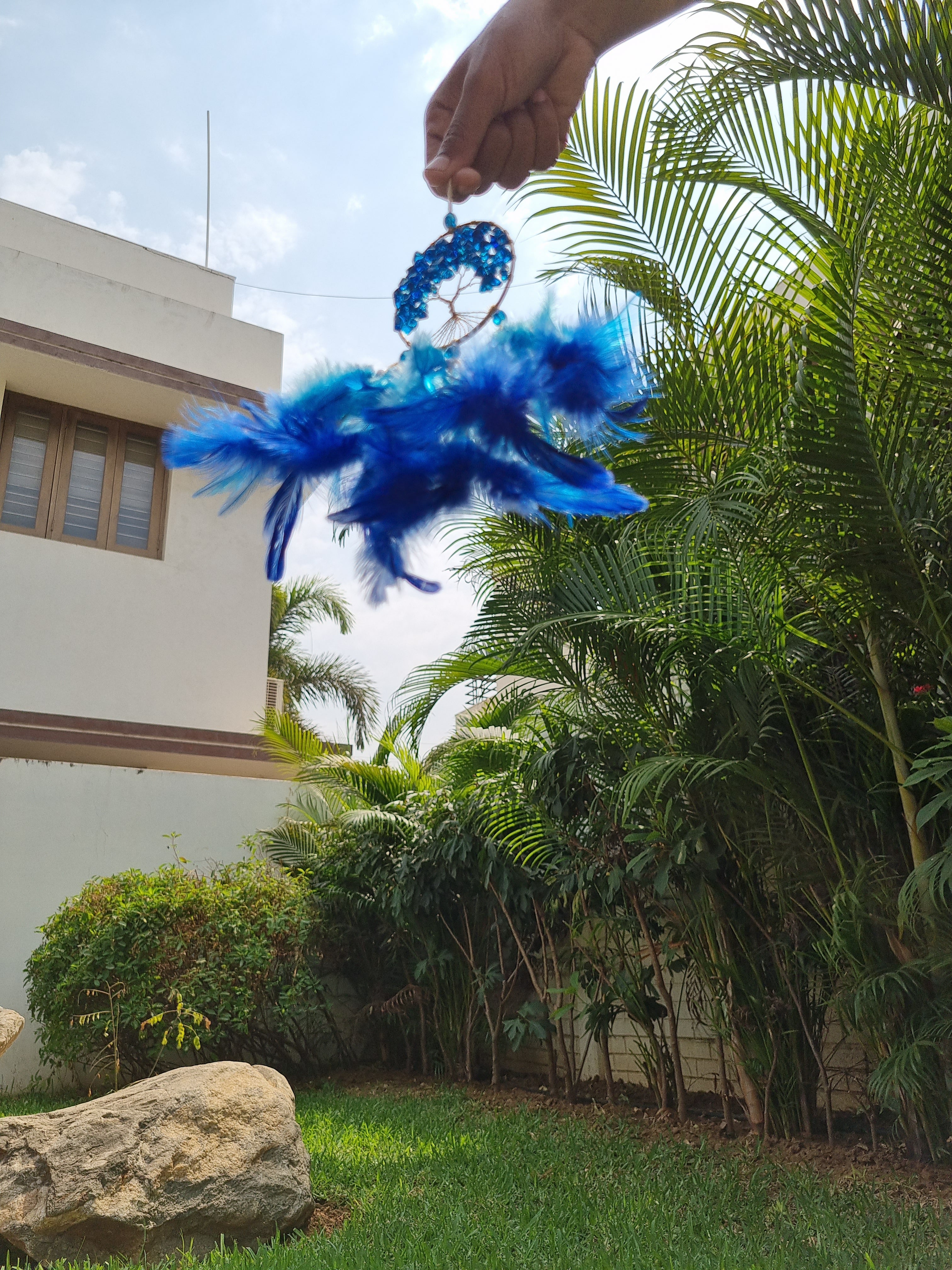 Blue Crystal Car Hung