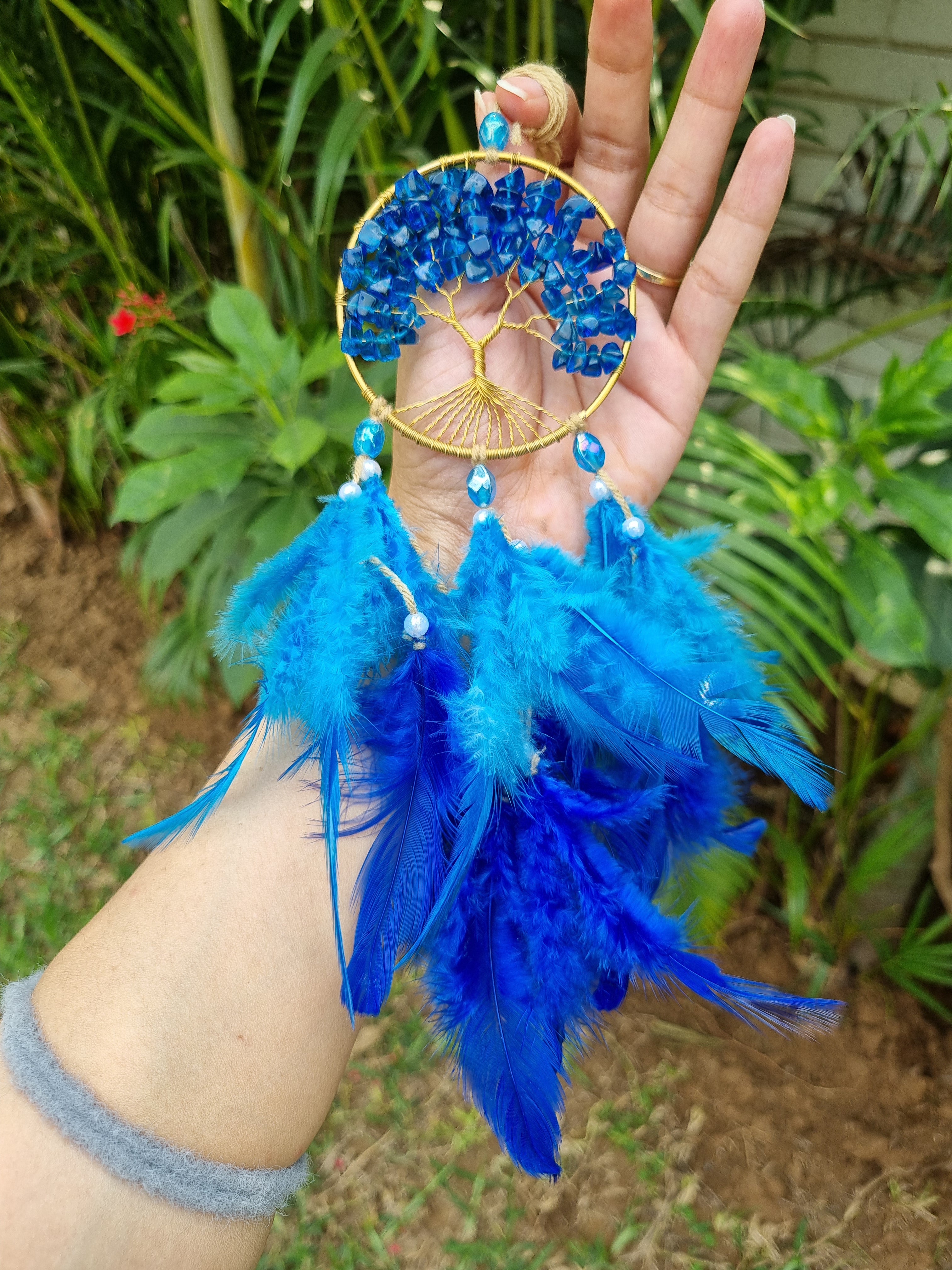 Blue Crystal Car Hung