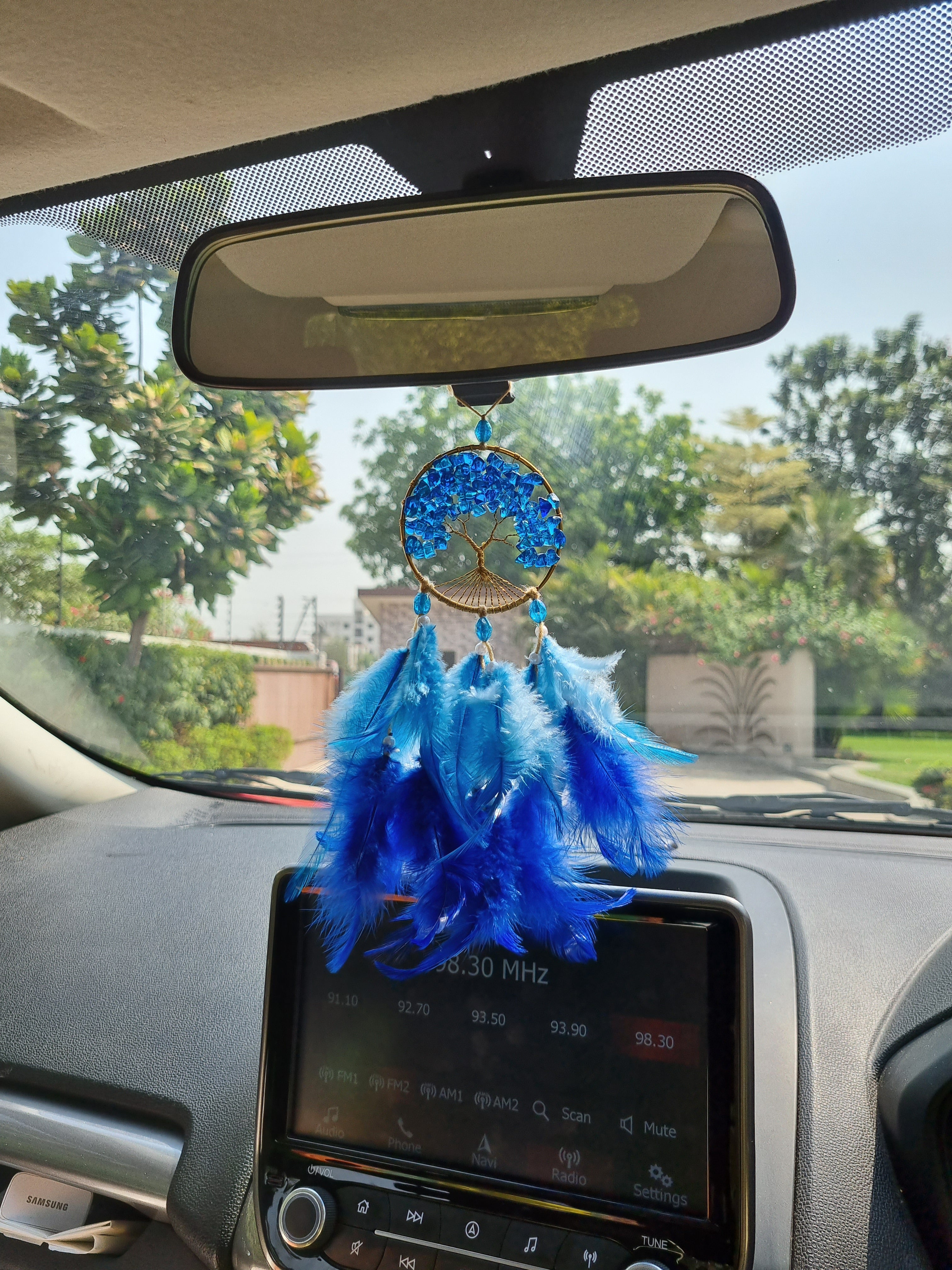 Blue Crystal Car Hung