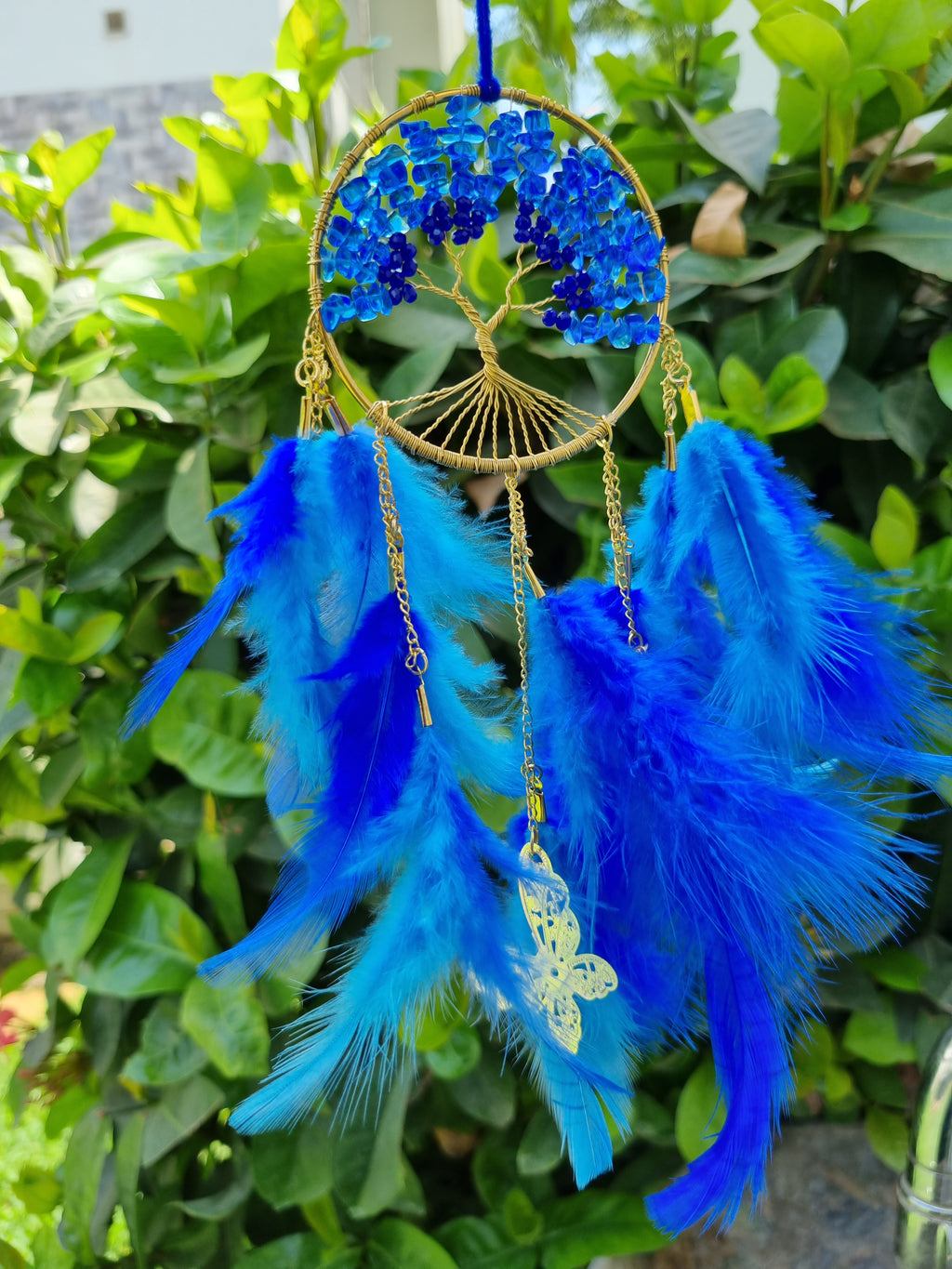 Blue Crystal Car Hung