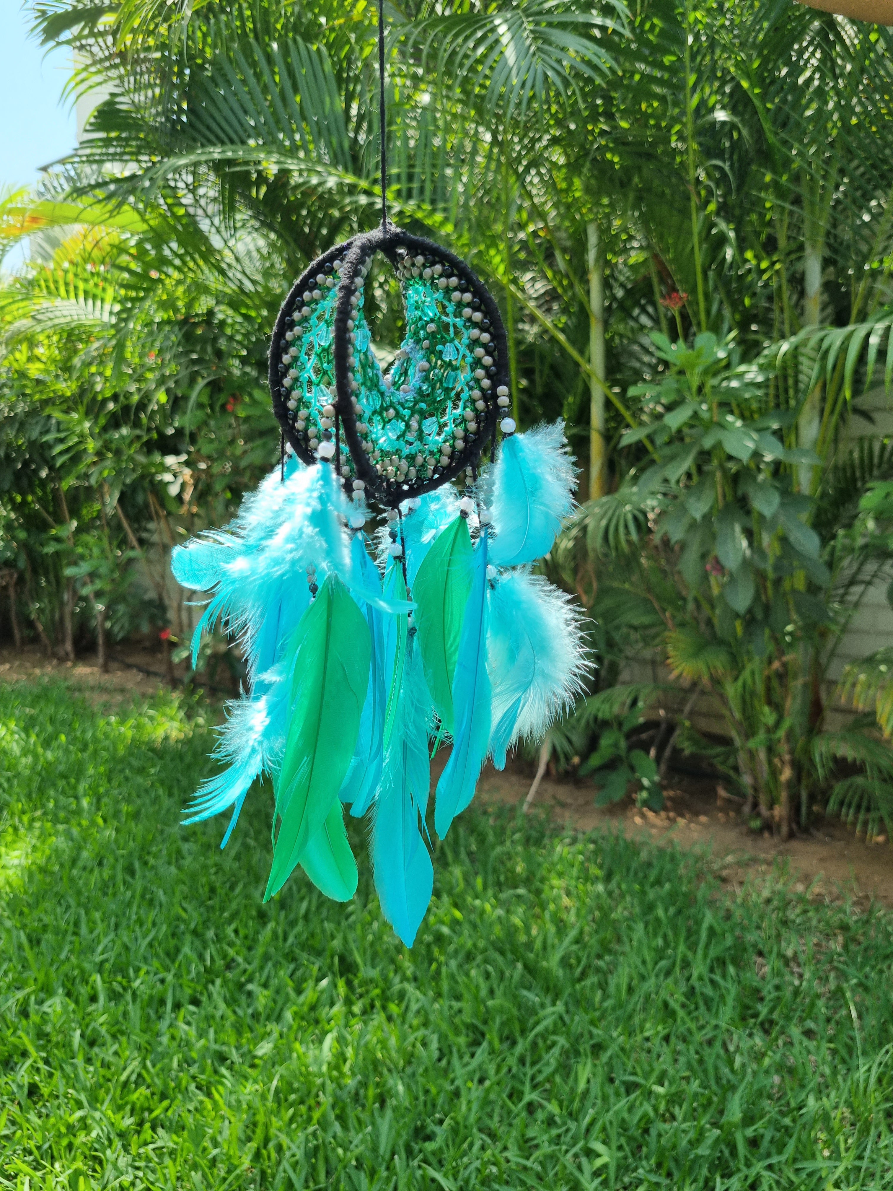 Sky Blue Circular Car Hung