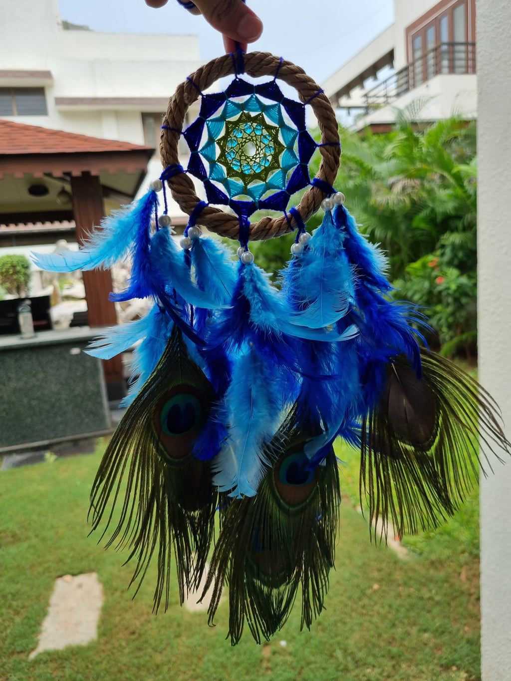 Peacock Feather Car Hung