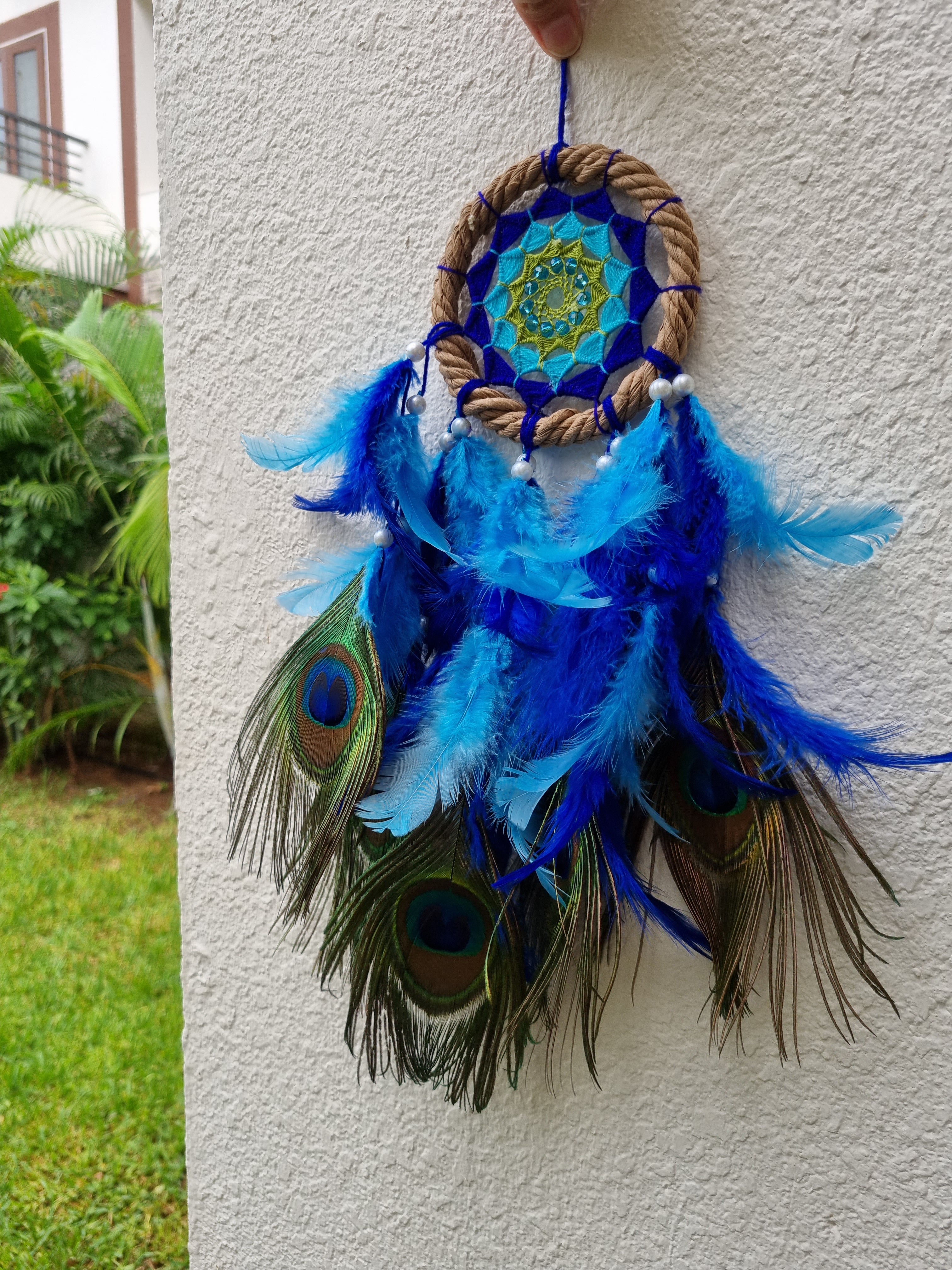 Peacock Feather Car Hung