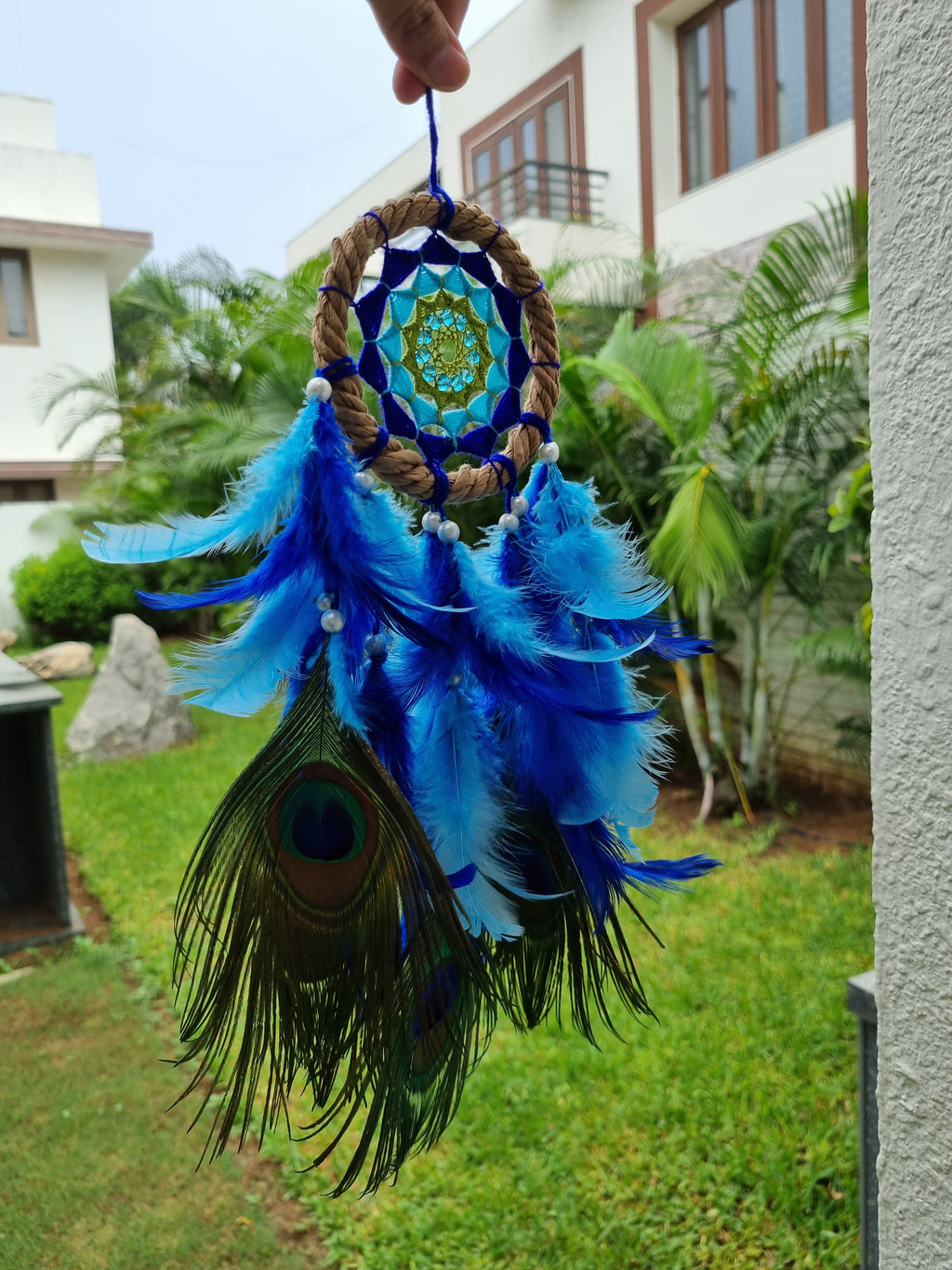 Peacock Feather Car Hung