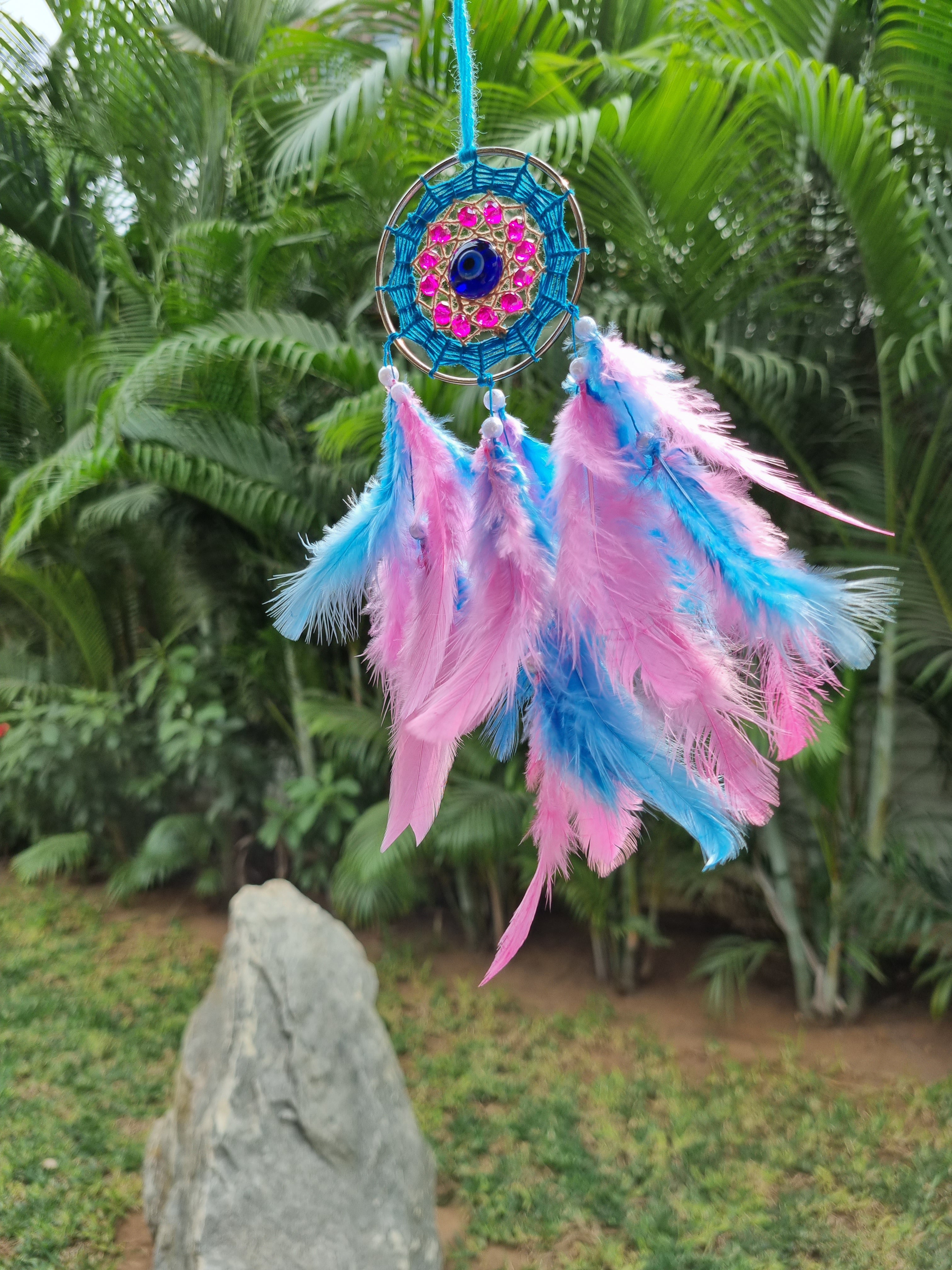 Multi Color Feather Car Hung