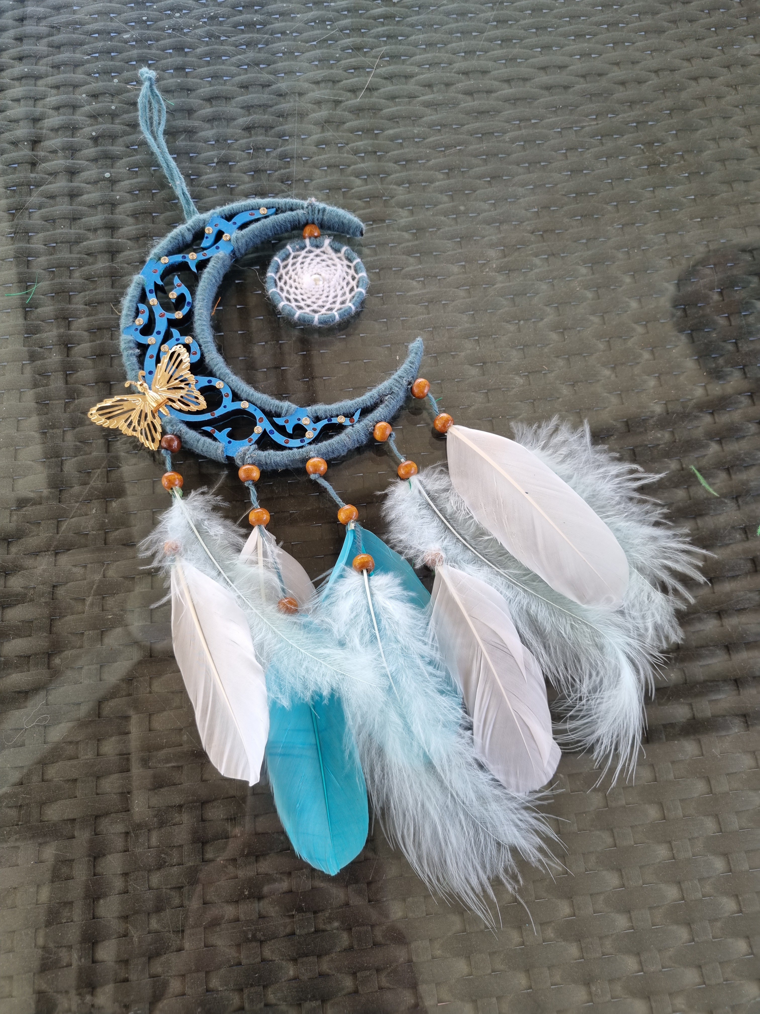 Moon Feather Car Hung