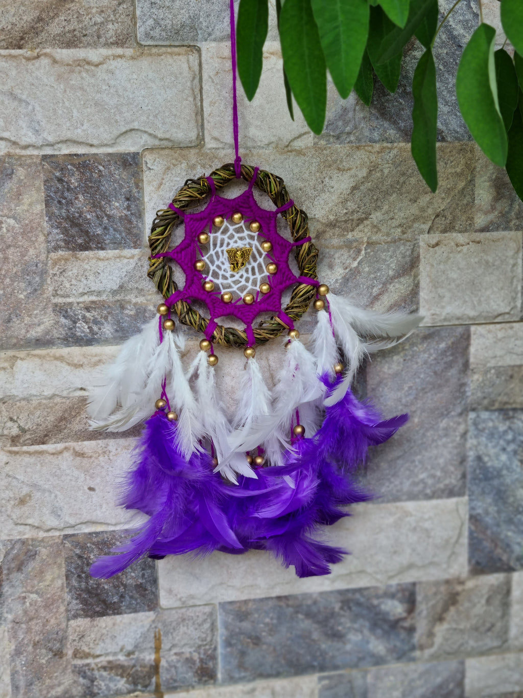 Purple Disc Car Hung