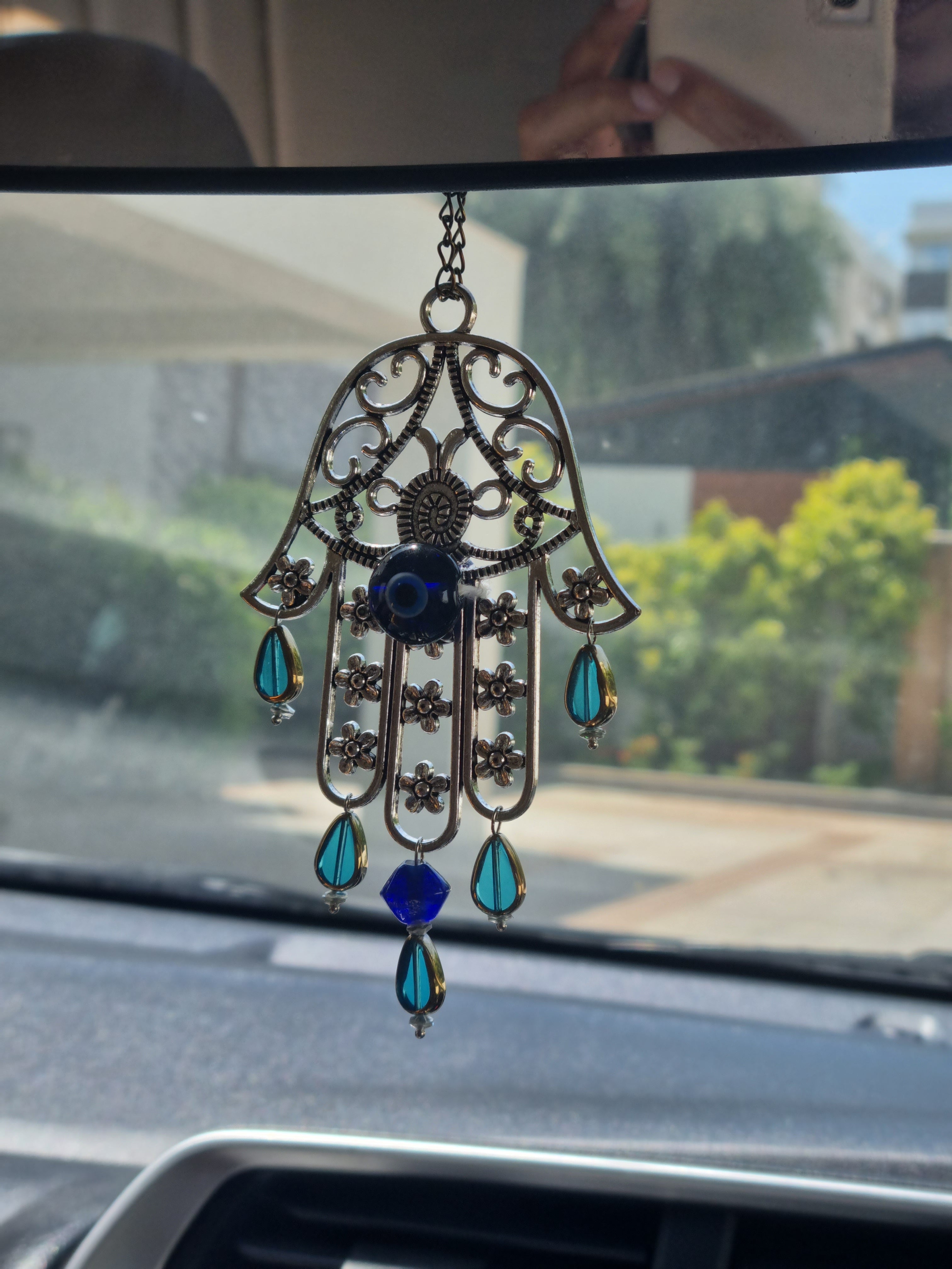 Blue Eye Metallic Car Hung