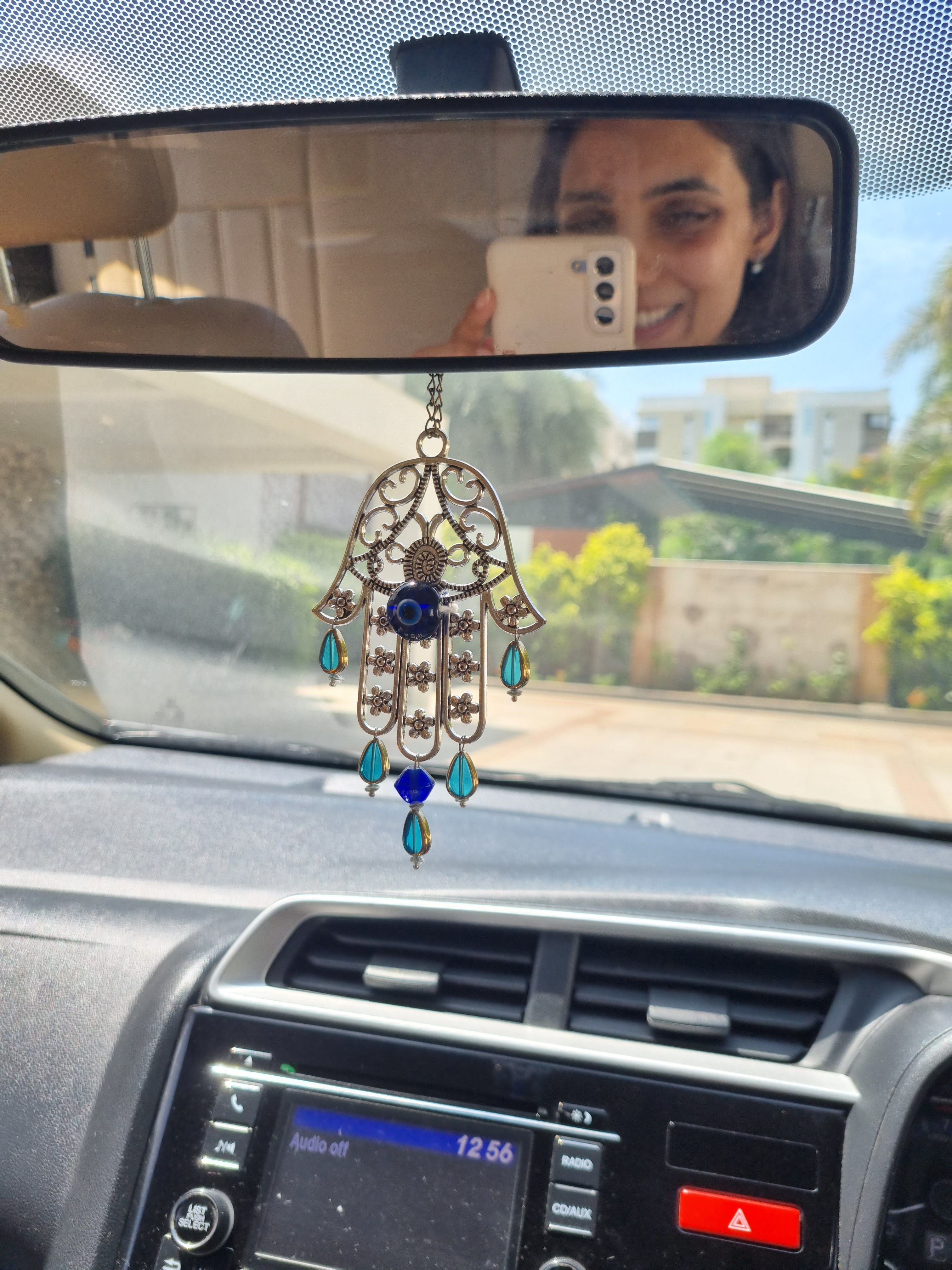 Blue Eye Metallic Car Hung