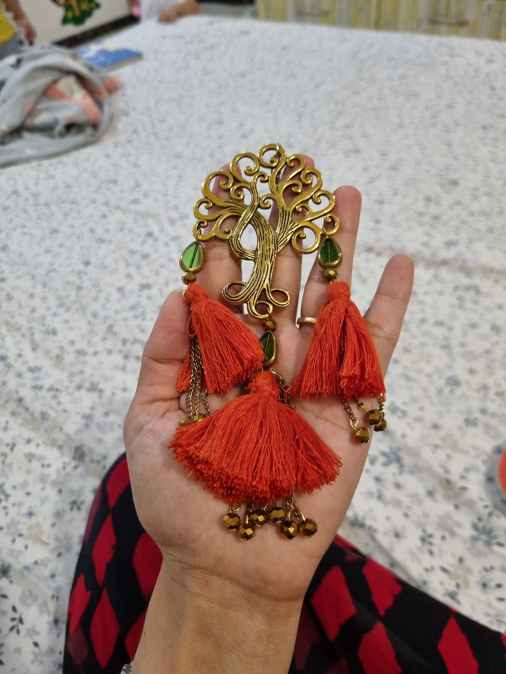 Golden Tree Metallic Car Hung