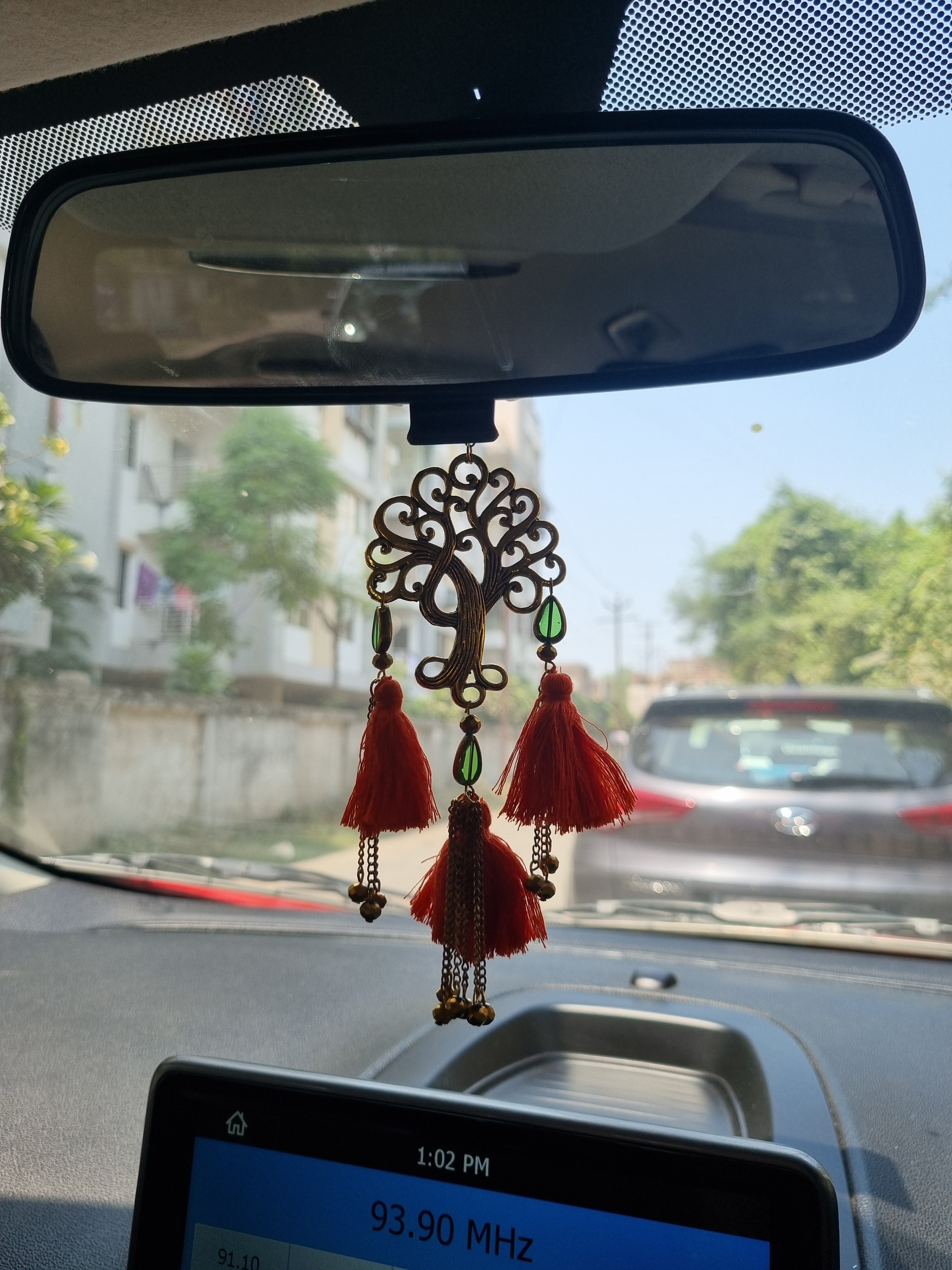 Golden Tree Metallic Car Hung