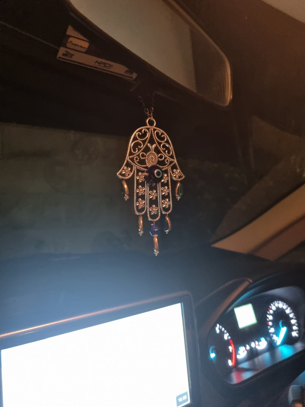 Blue Eye Metallic Car Hung