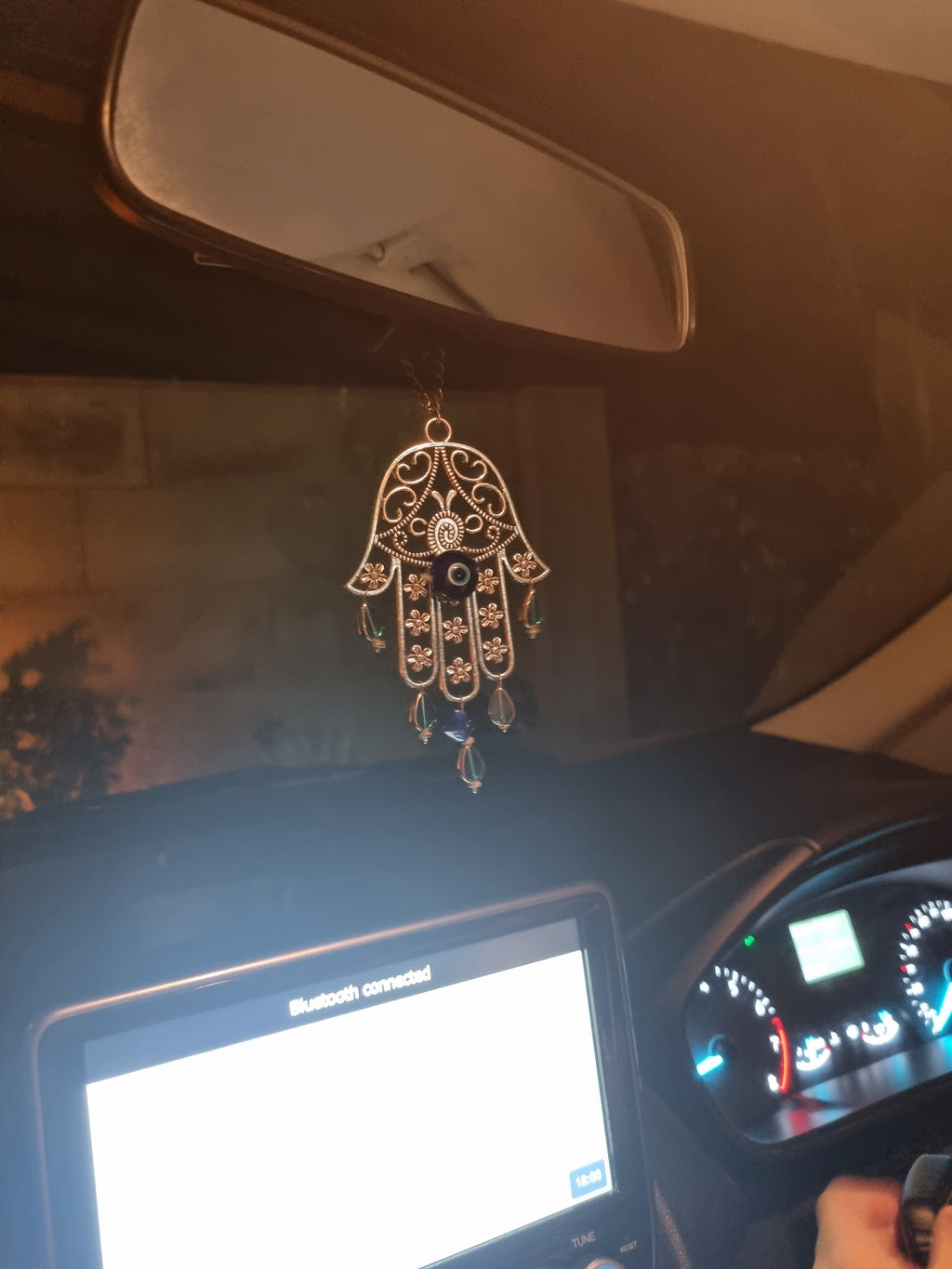 Blue Eye Metallic Car Hung