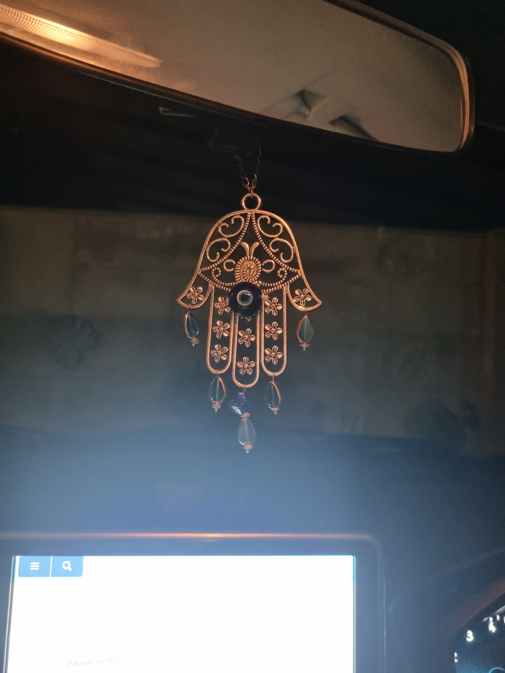 Blue Eye Metallic Car Hung