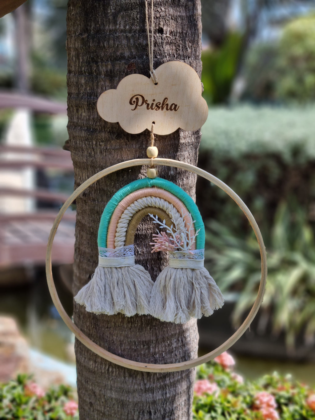 Macrame Kids Name Dreamcatcher