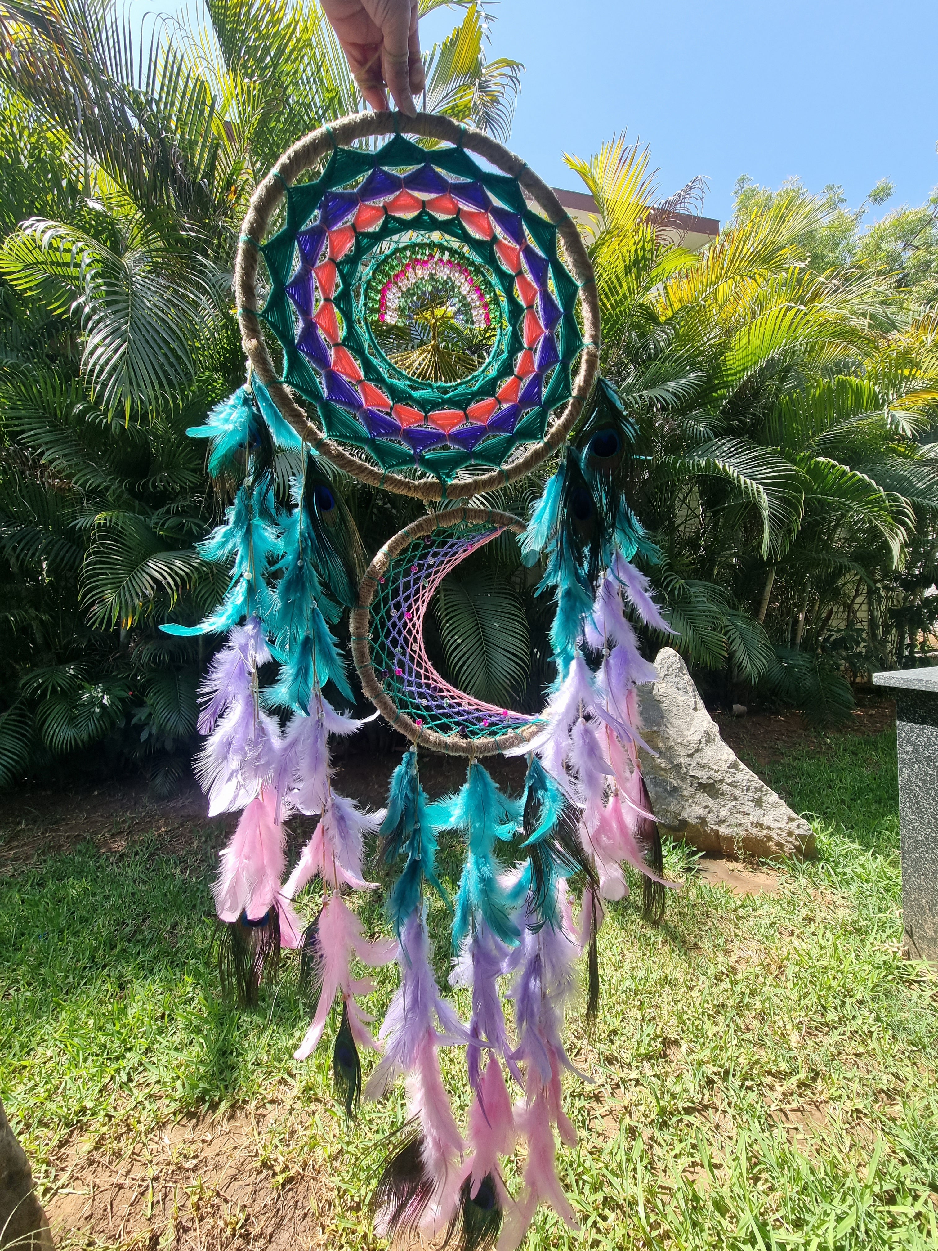 Tree Moon Pastel Dreamcatcher