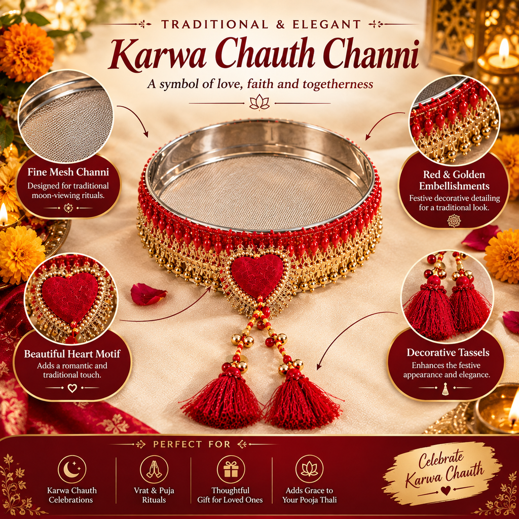 Decorative Karwa Chauth Channi for Women