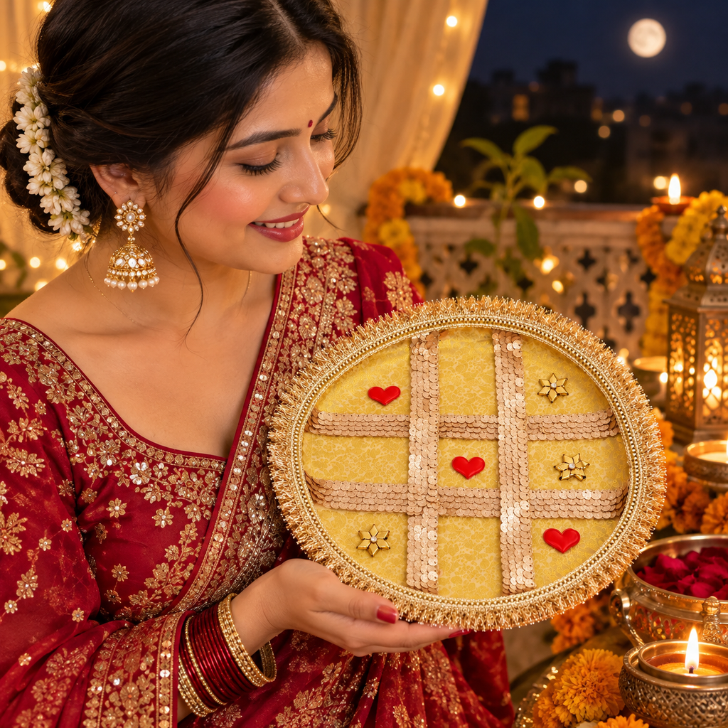 Elegant Karwa Chauth Thali for Women