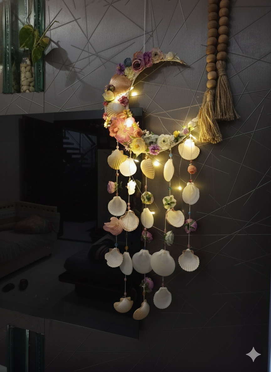 Shell Moon Dreamcatcher