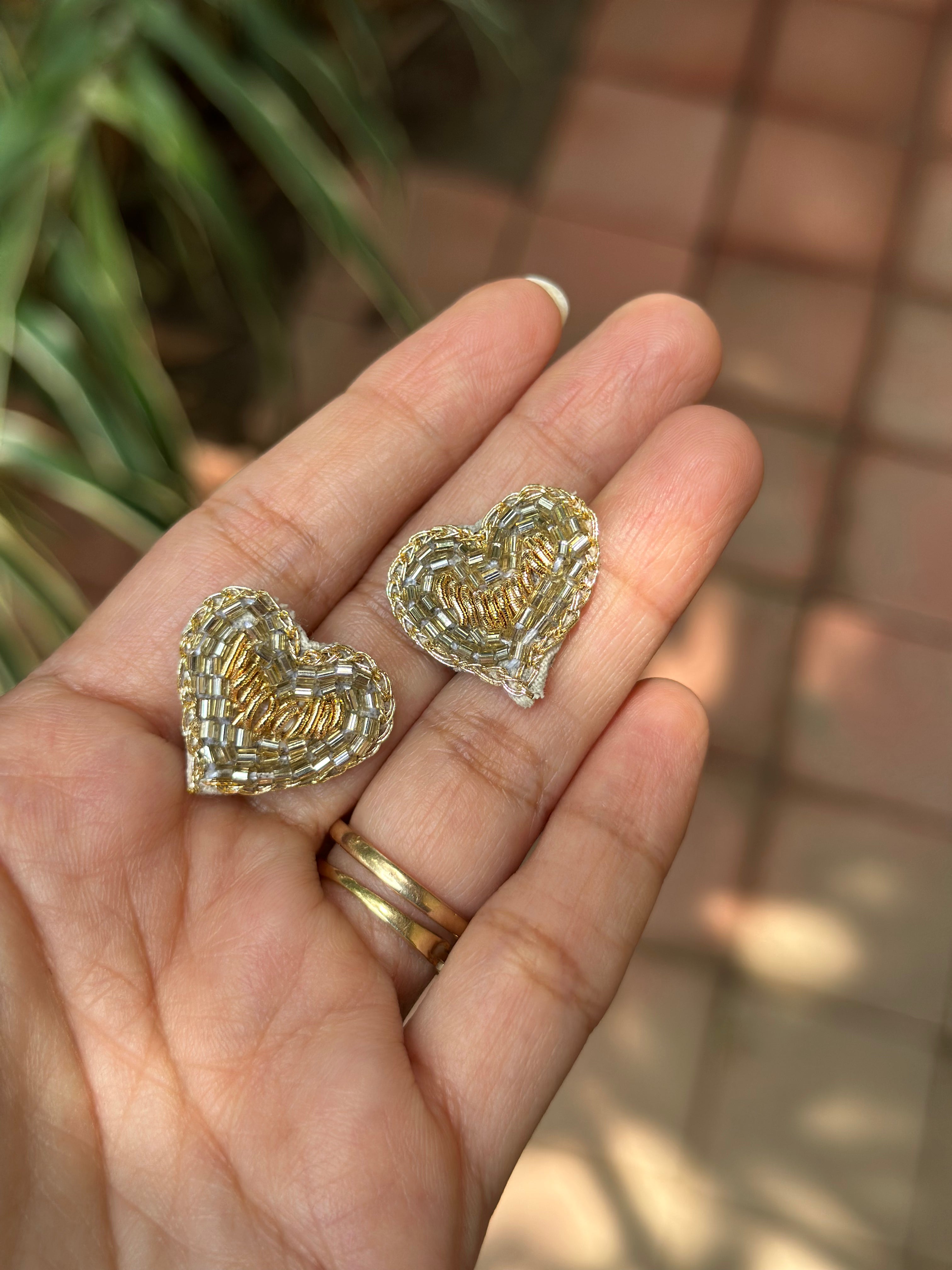 Shiney Heart Earrings