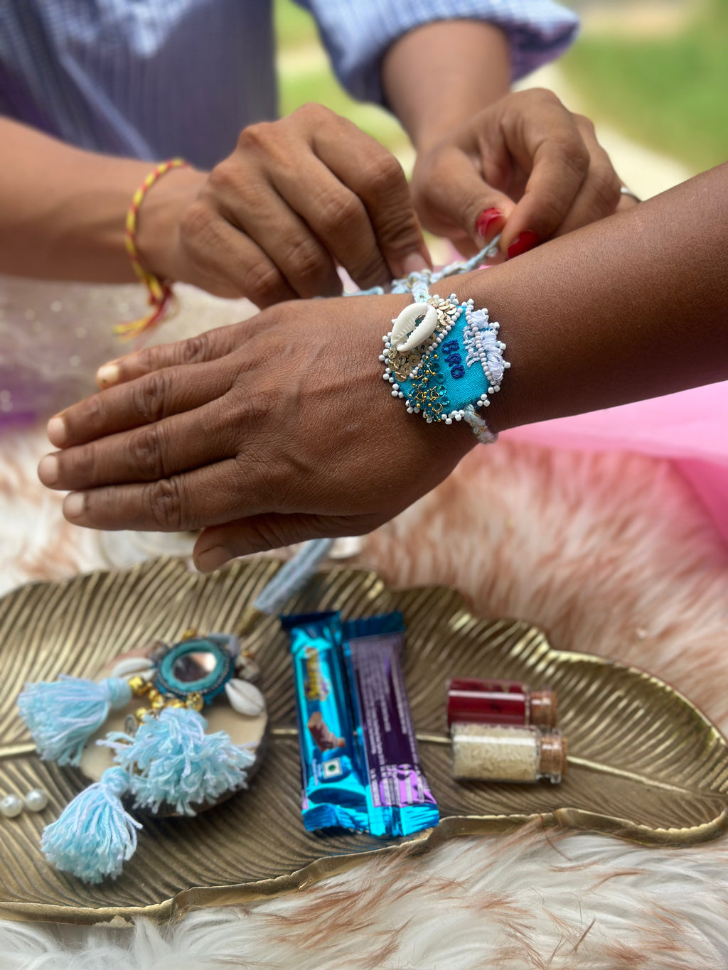 Ocean Vibe rakhi set