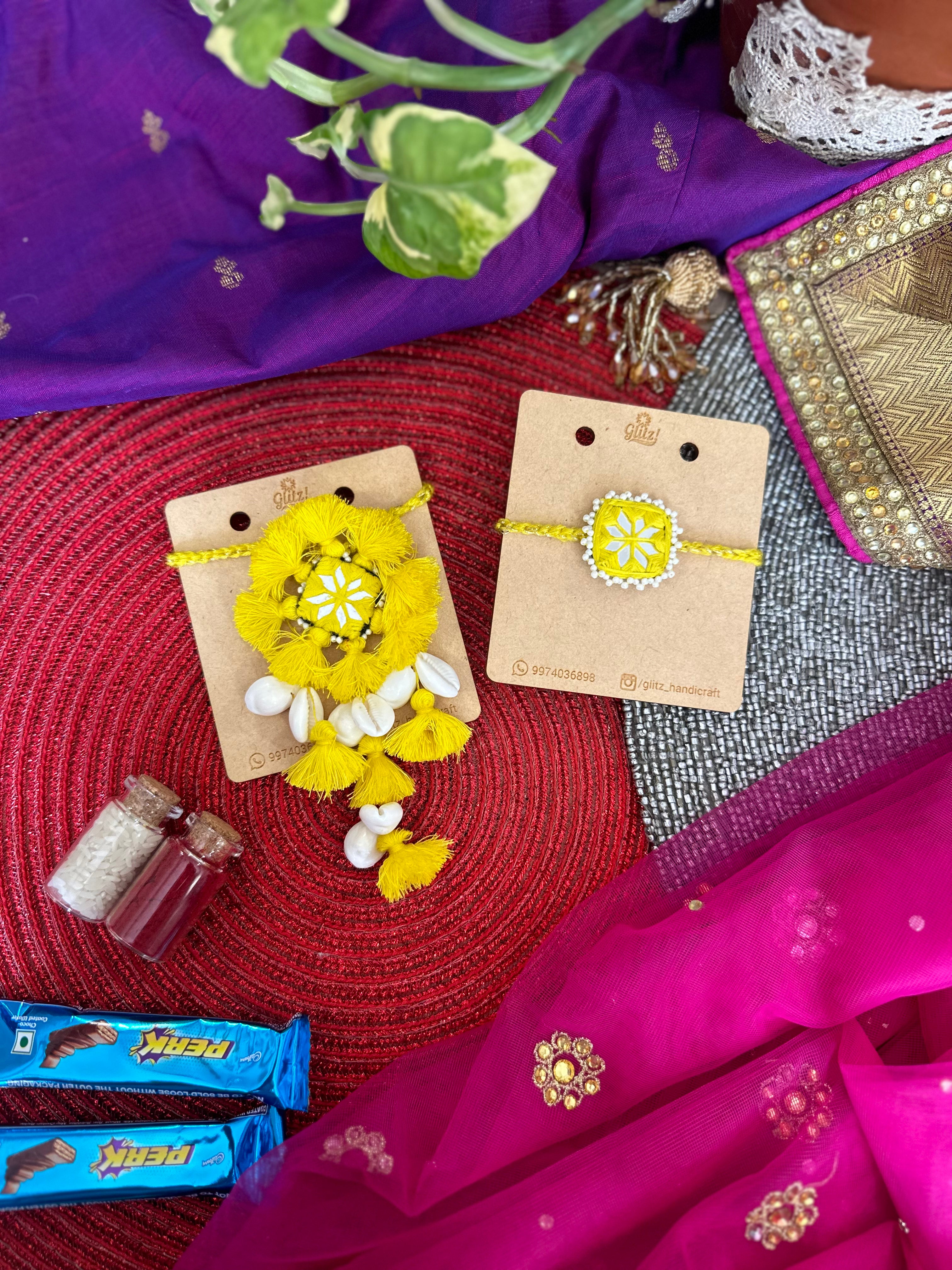 Kanch vali rakhi set