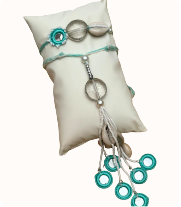Turquoise shell set