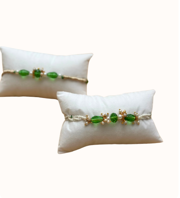 Green bead set