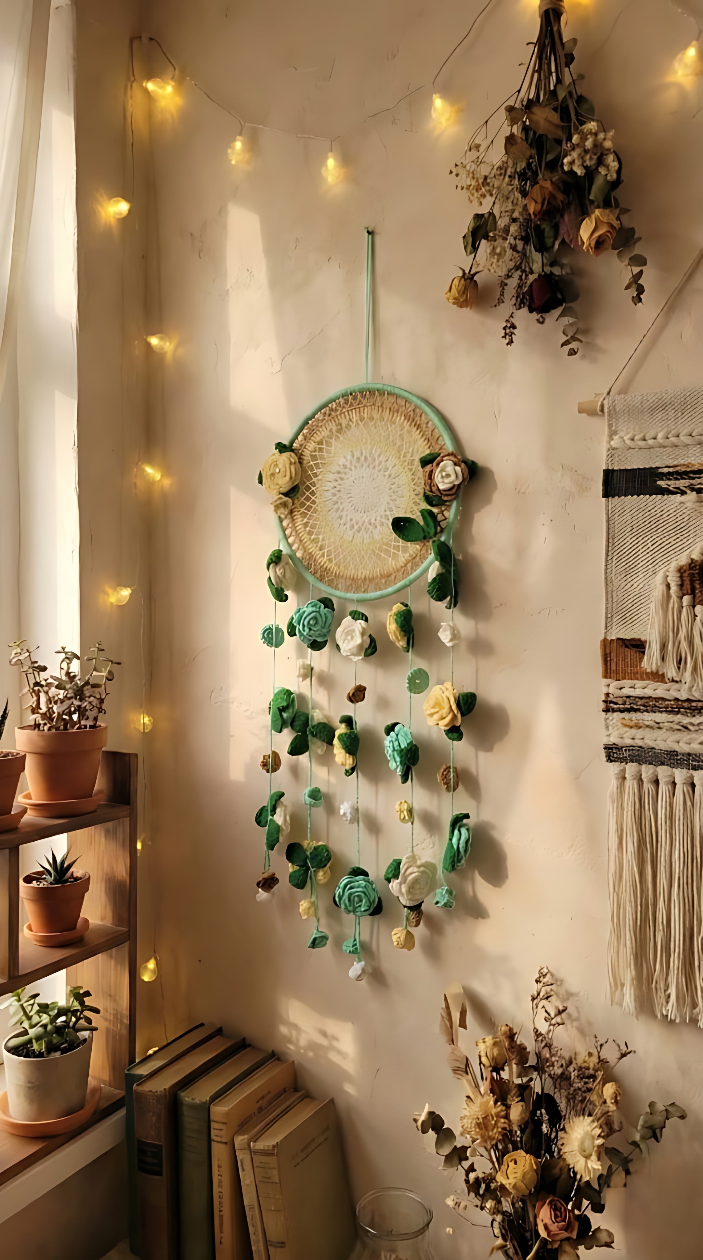 Vintage Floral Harmony Hoop