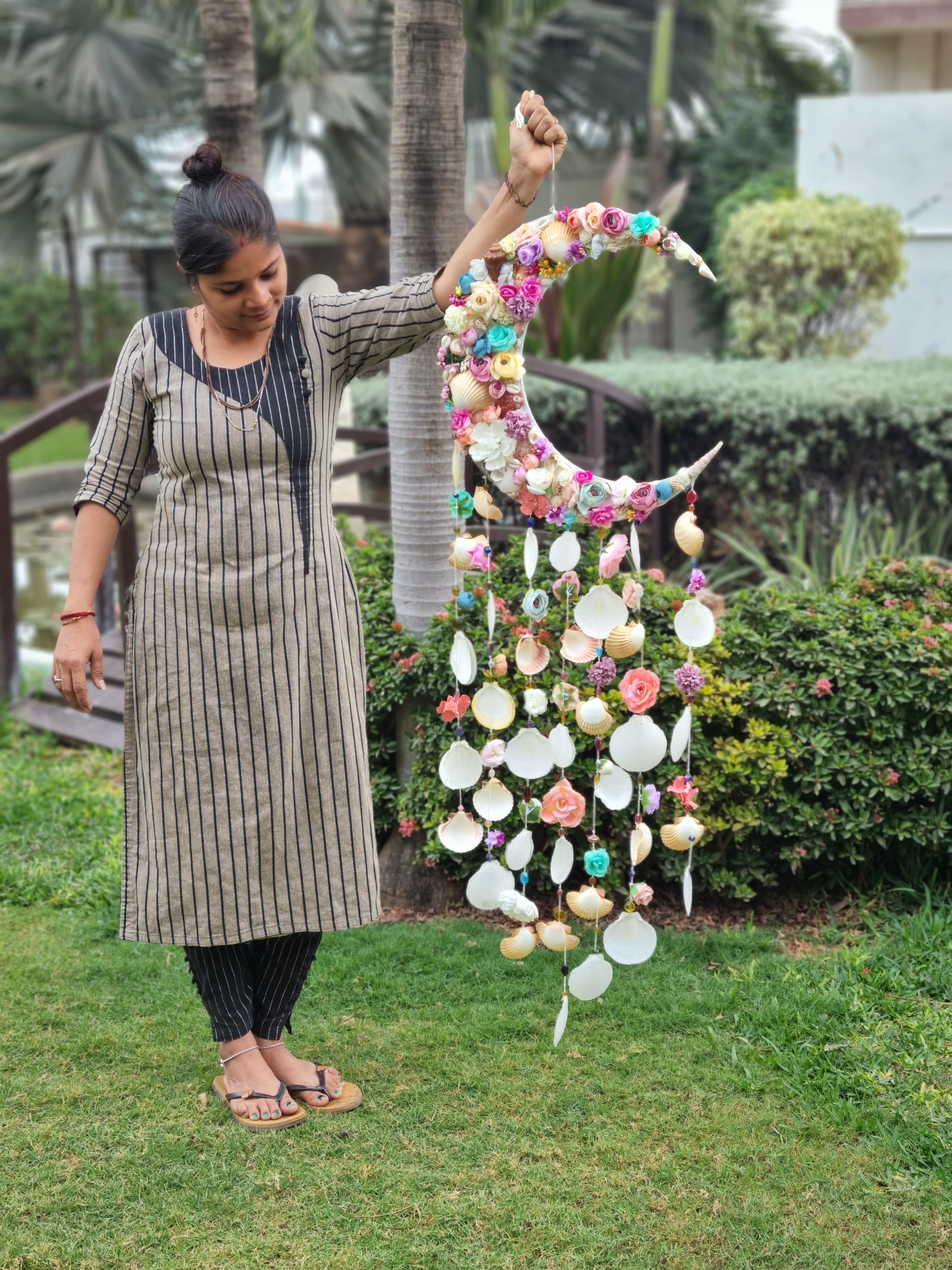 Shell Moon Dreamcatcher