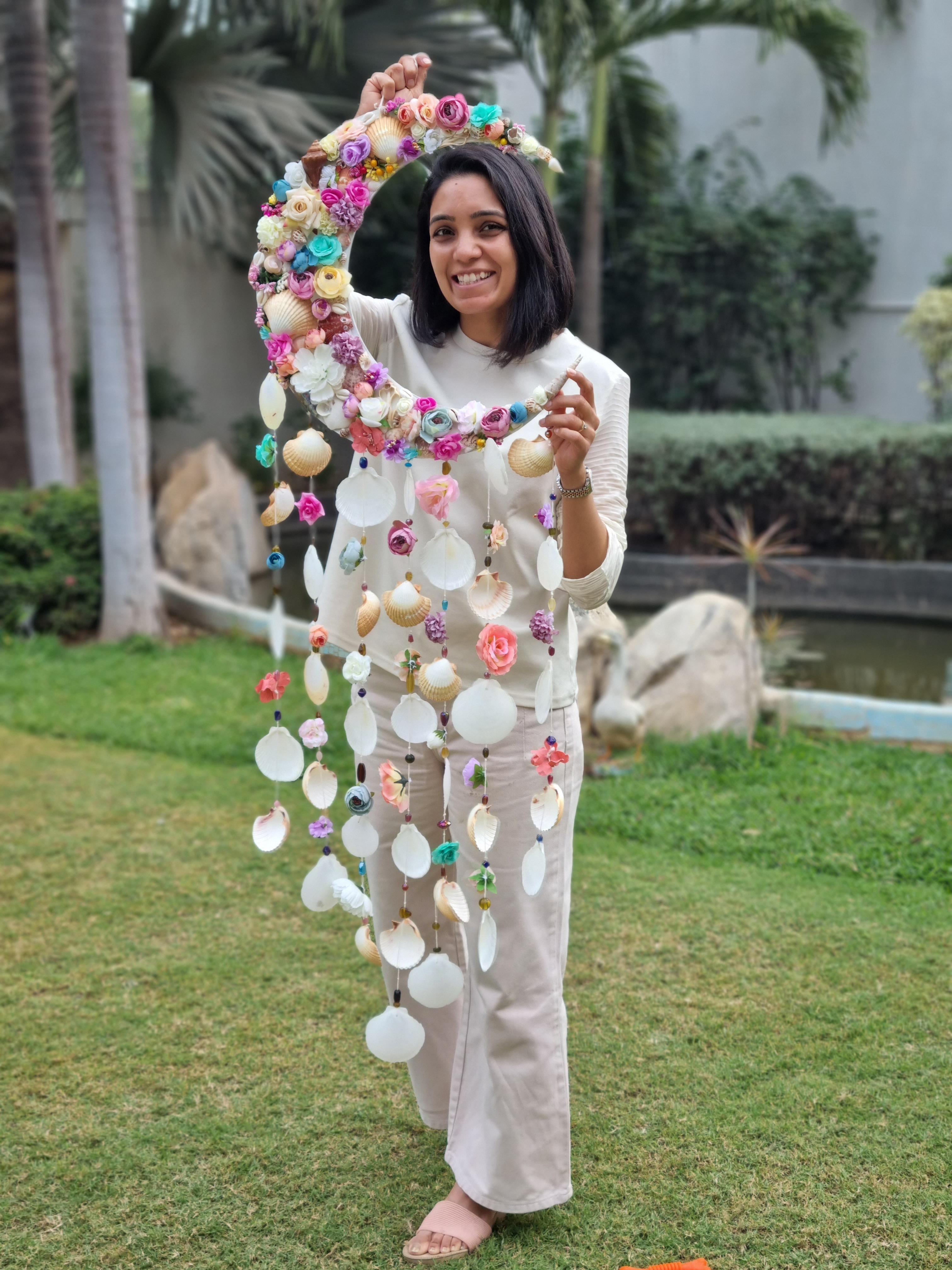 Shell Moon Dreamcatcher