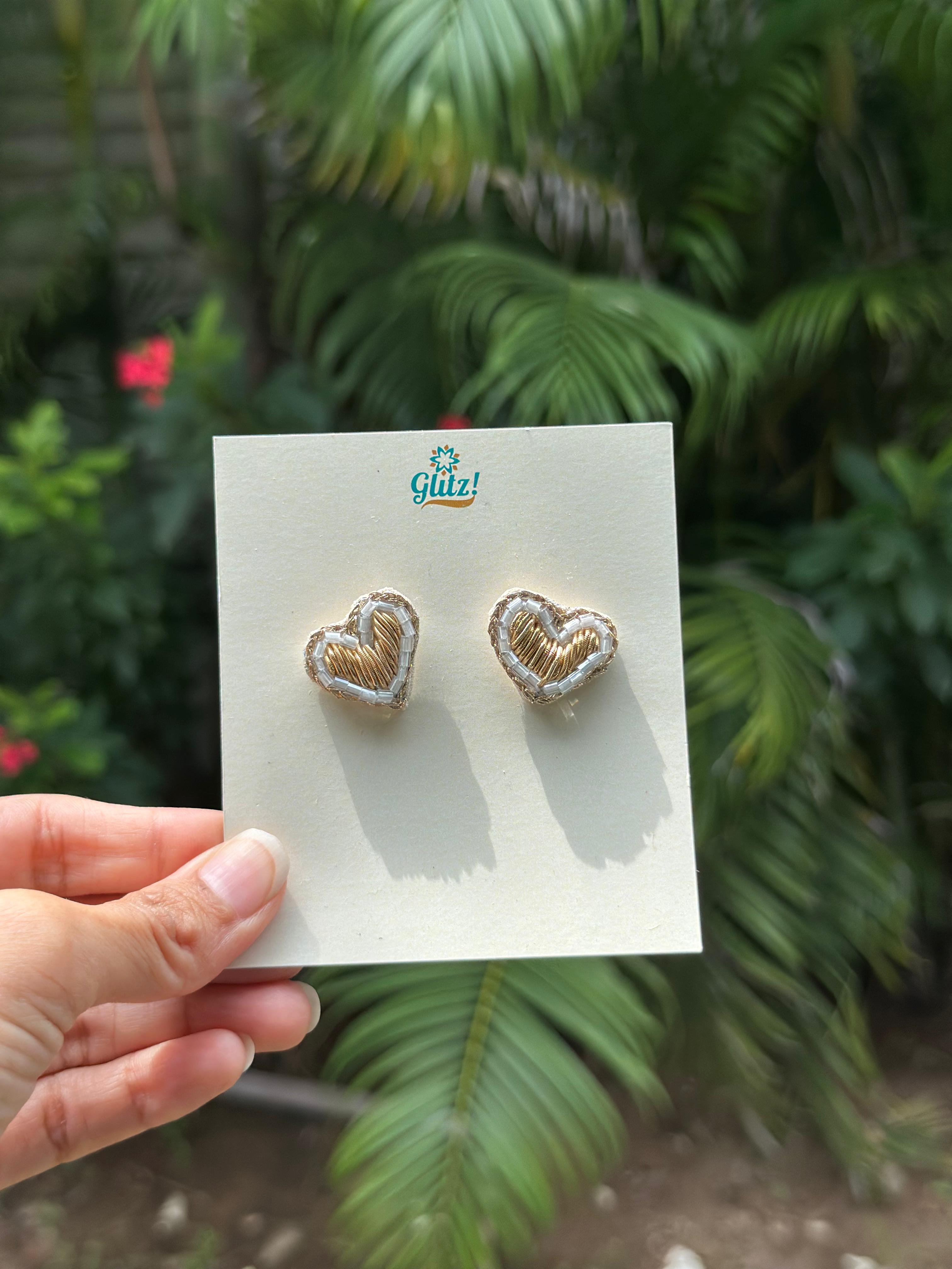 Shiney Heart Earrings
