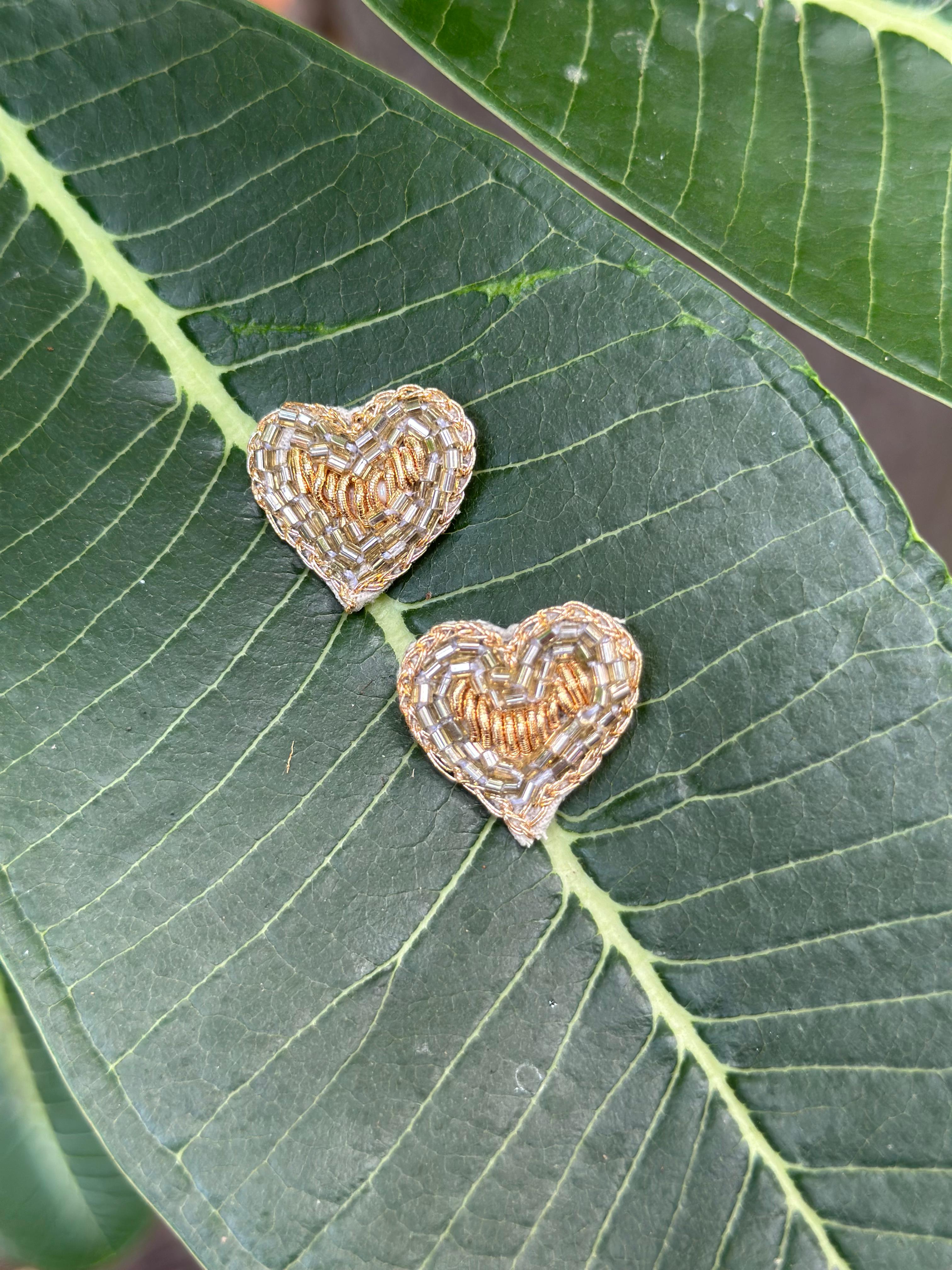 Shiney Heart Earrings