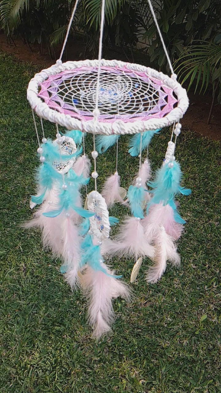 Cotton Candy Dreamcatcher