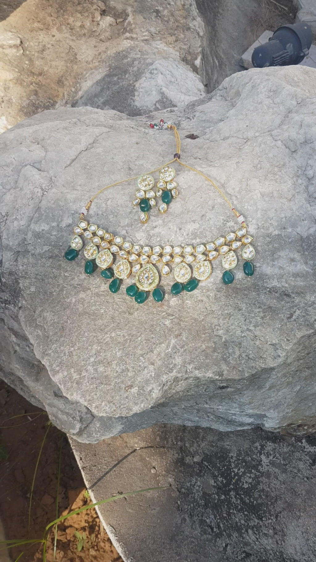 Kundan Real Elegant Necklace & Earring Set